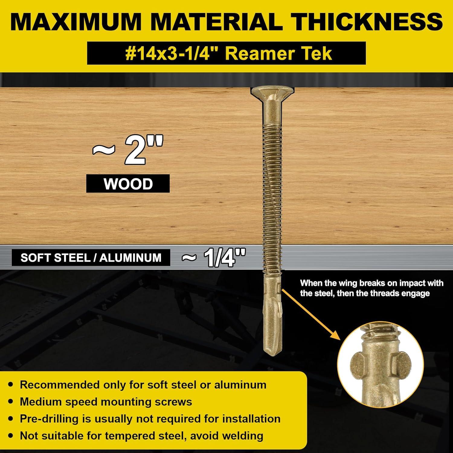 Tornillos Autoperforantes para Madera y Metal FMhotu 161 Pzas