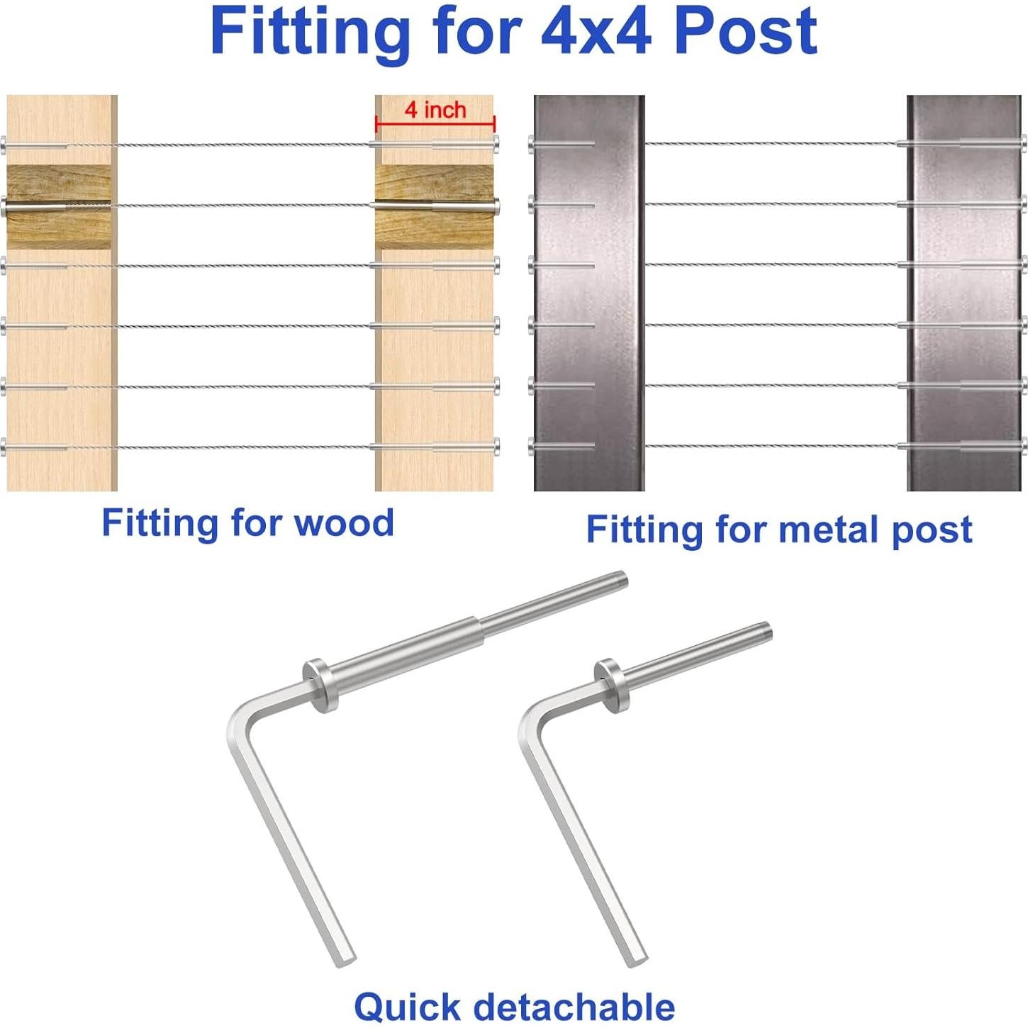 CKE Kit Barandilla Cable Invisible 20 Pares T316 1/8"