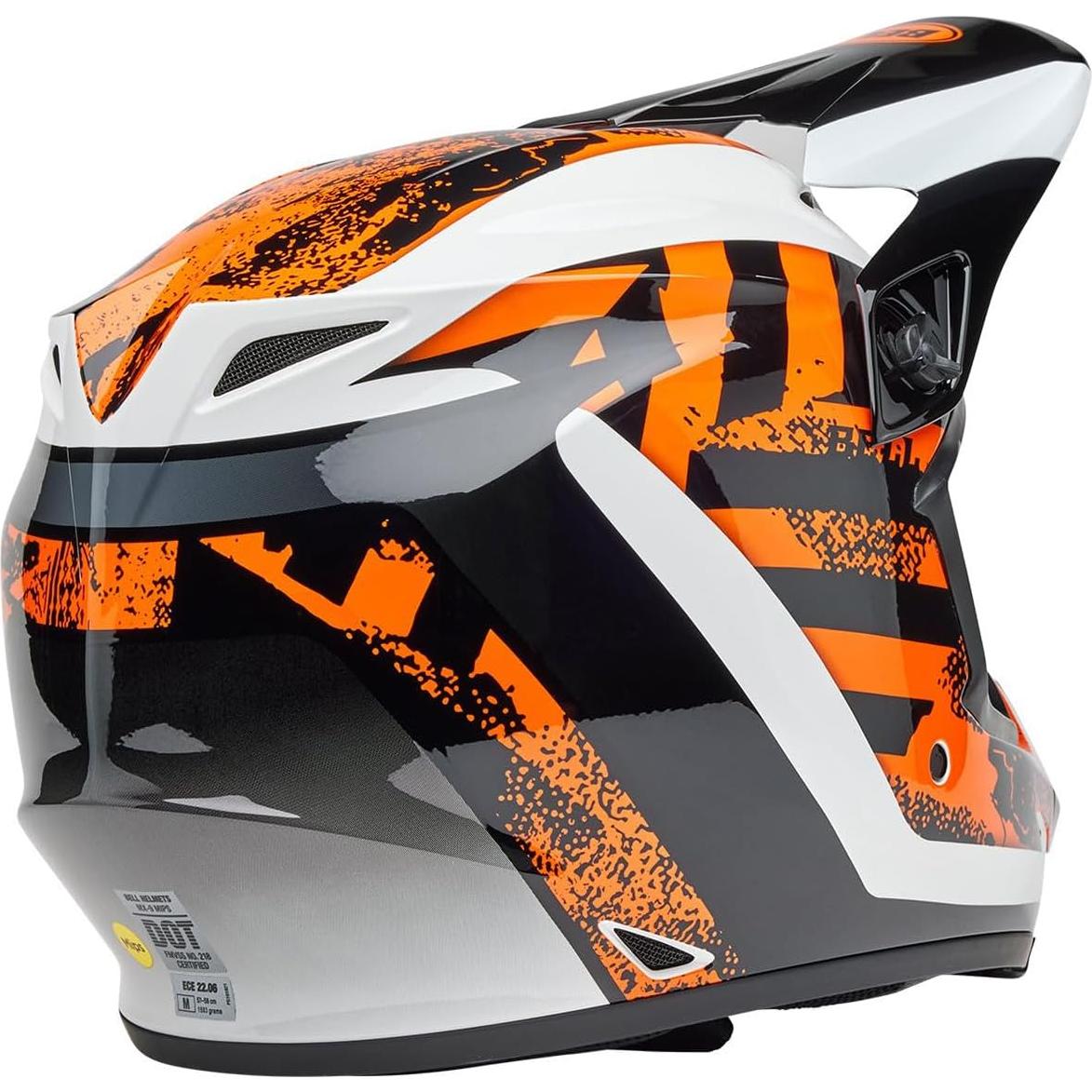 Casco de Motocross BELL MX-9 MIPS Negro Brillante XX-Grande