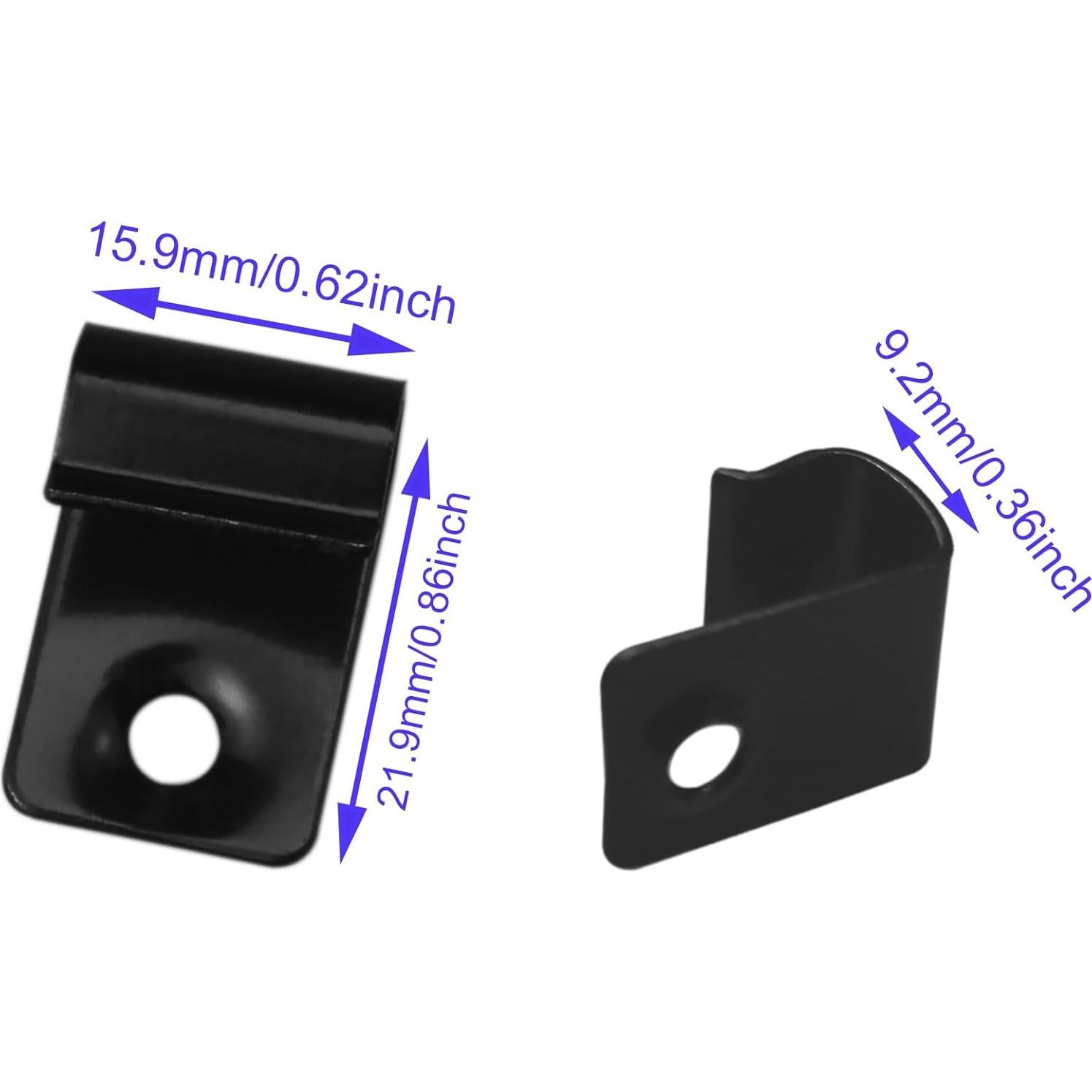 30 Clips de Acero Inoxidable 304 para Deck + Tornillos HAJXZH