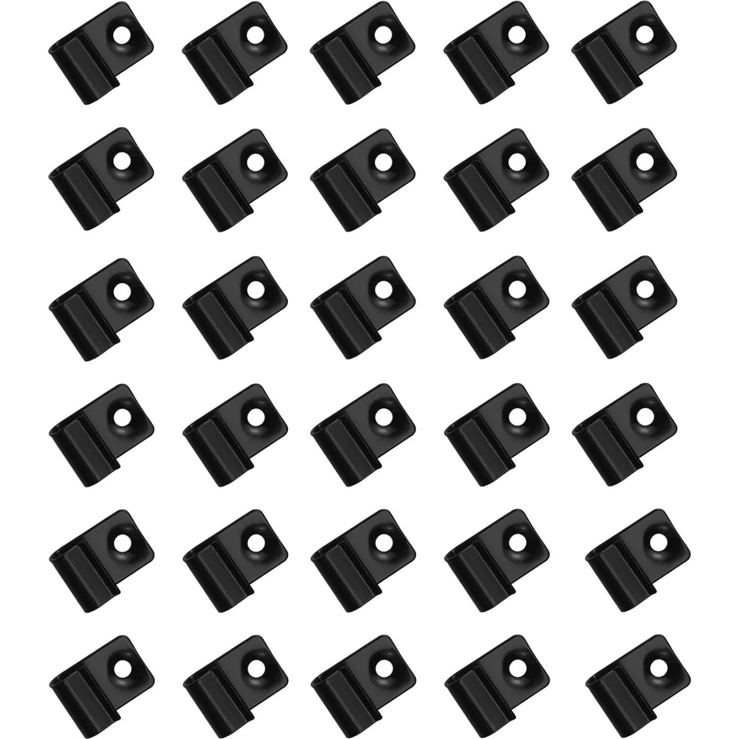 30 Clips de Acero Inoxidable 304 para Deck + Tornillos HAJXZH