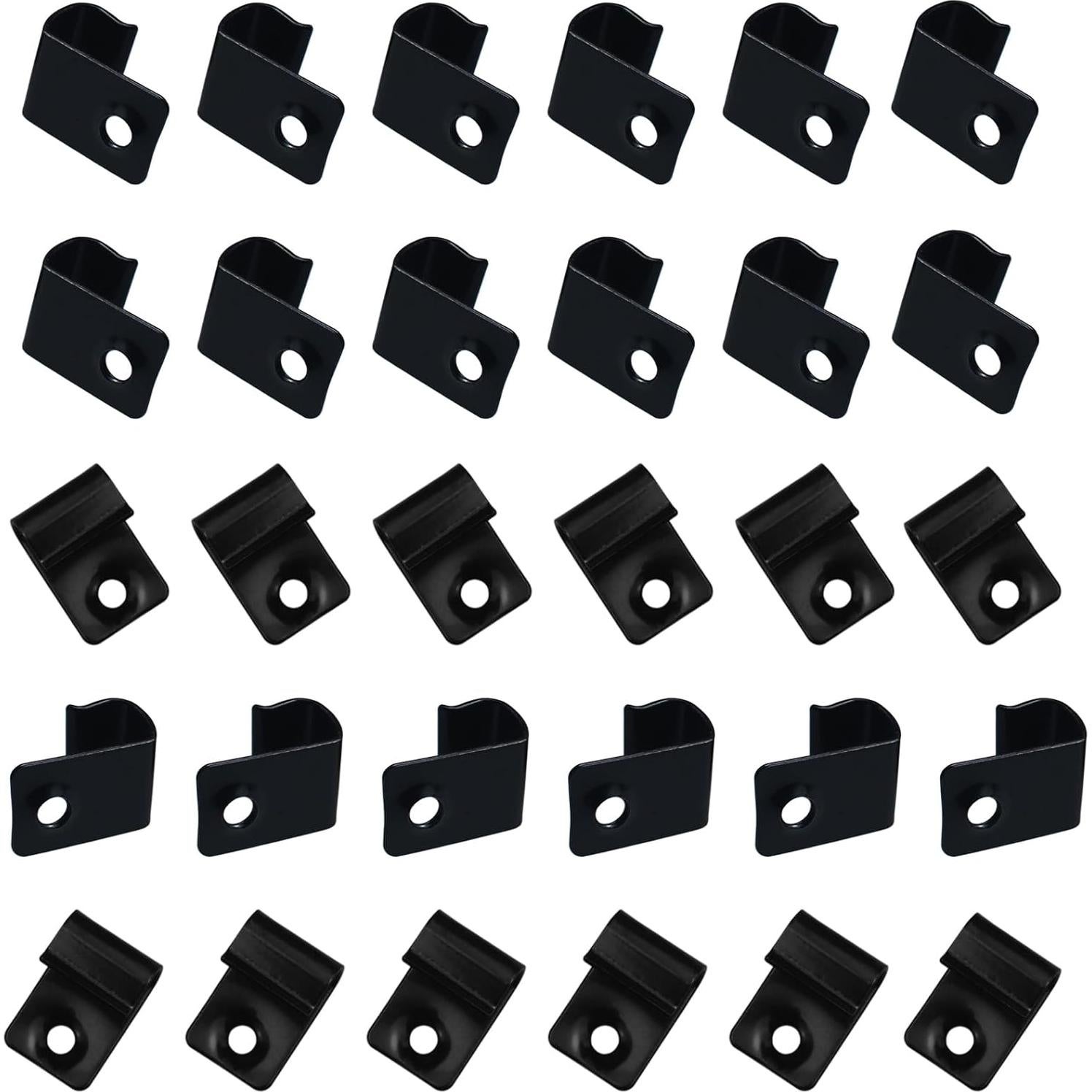 30 Clips de Acero Inoxidable 304 para Deck + Tornillos HAJXZH