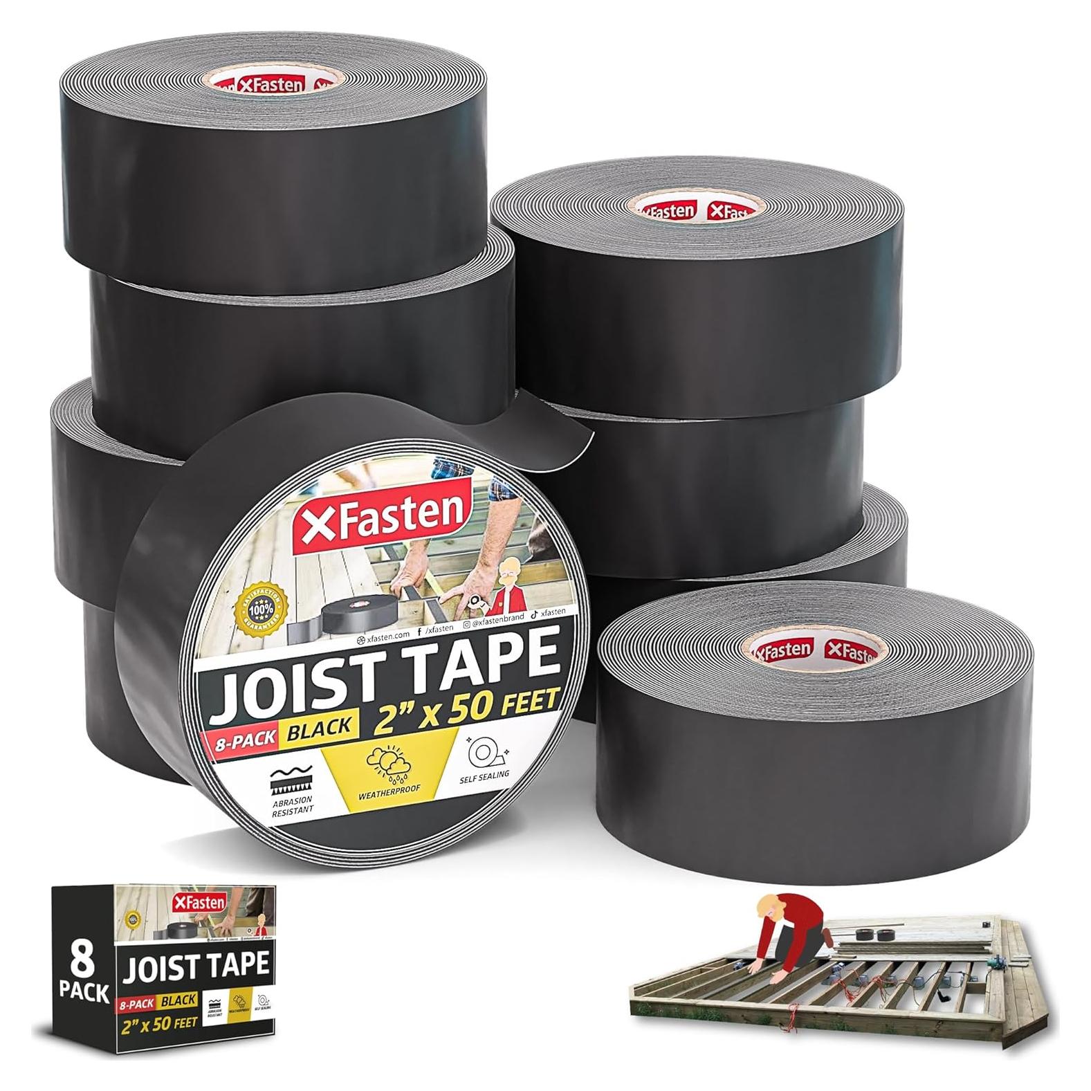 Cinta Butílica XFasten 5 cm x 15 m - Paquete de 8 Rollos