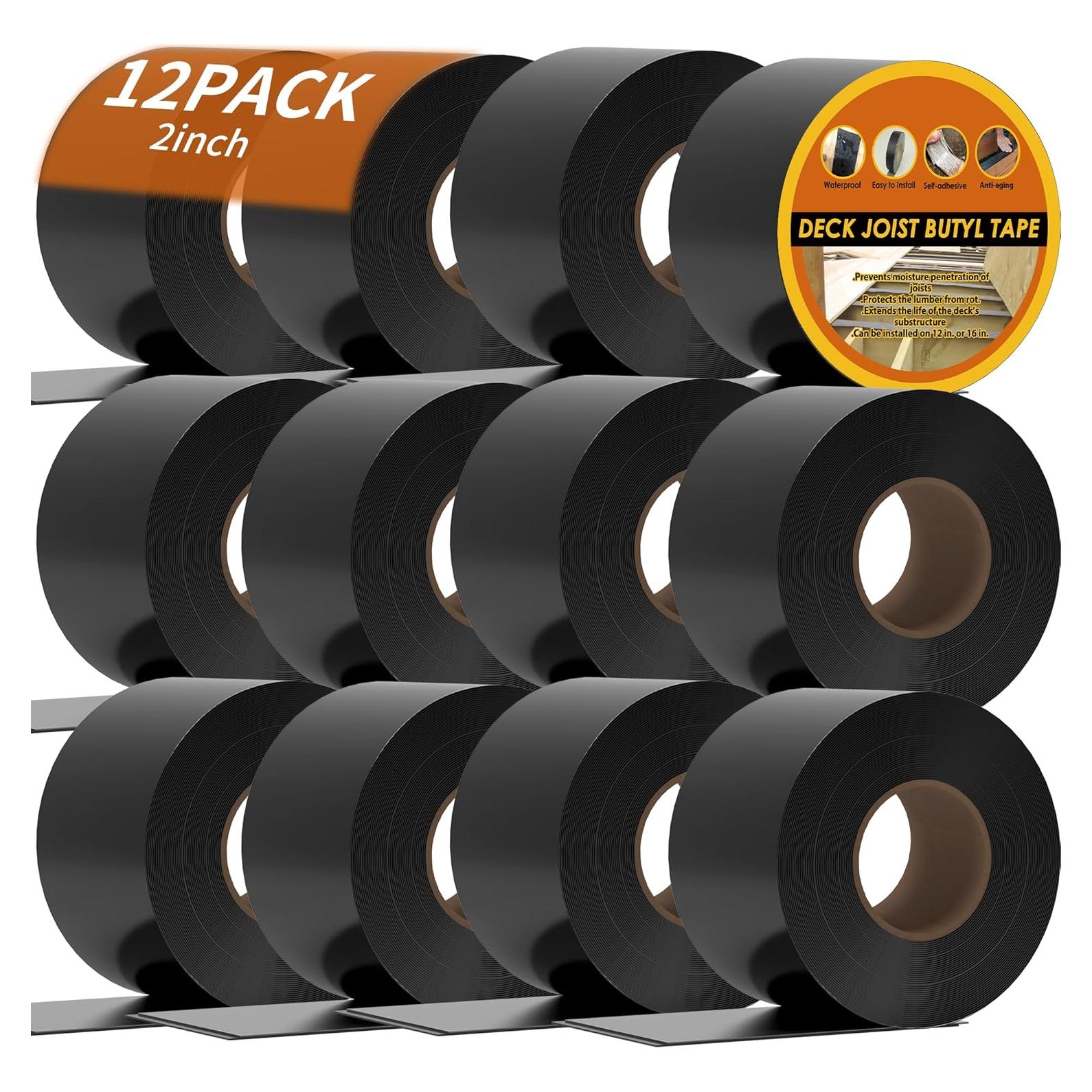 Cinta Selladora de Butilo JOAPRIL 12 Rollos 5 cm x 15 m