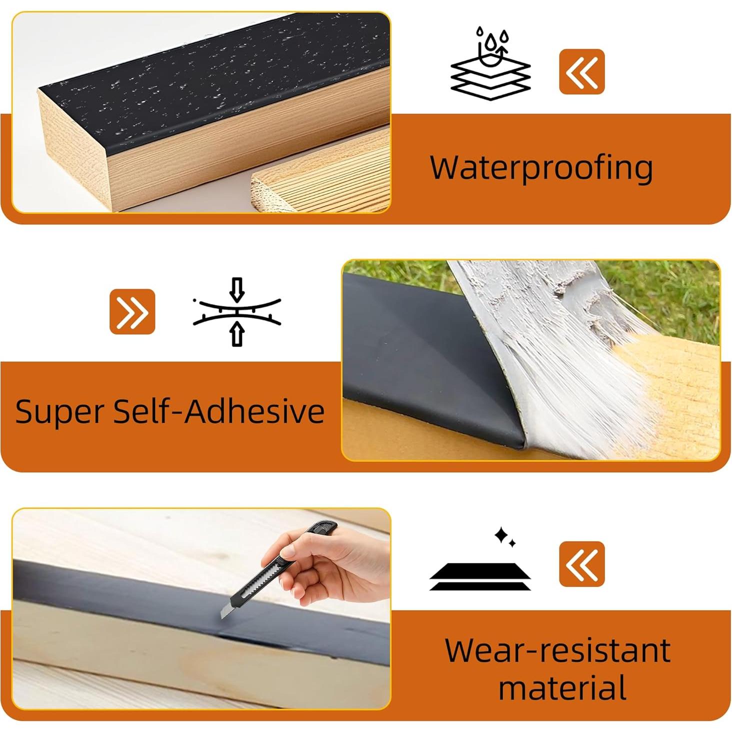 Cinta Selladora de Butilo JOAPRIL 12 Rollos 5 cm x 15 m