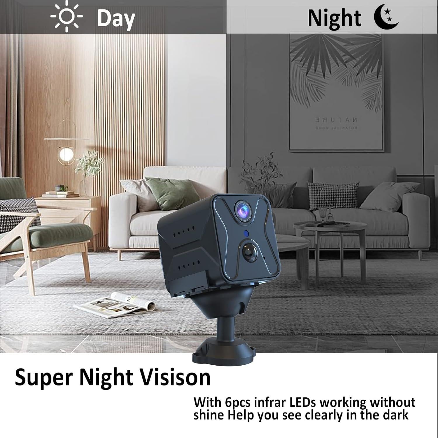 Cámara Espía Javiscam 4K WiFi con Batería de 2800mAh