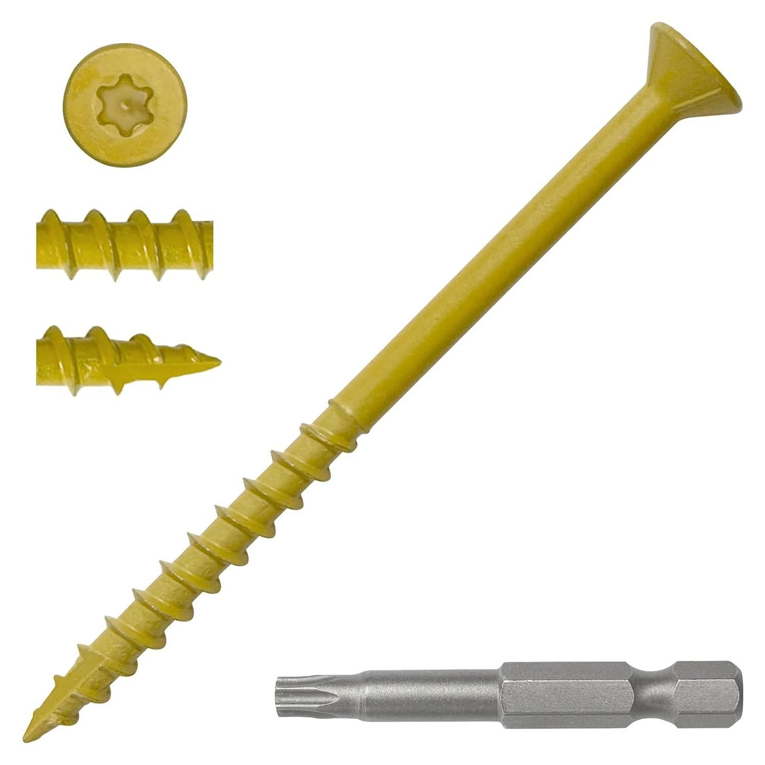 Tornillos para Deck JIT Fastener #10 x 7.62 cm 100 Pcs Epoxi