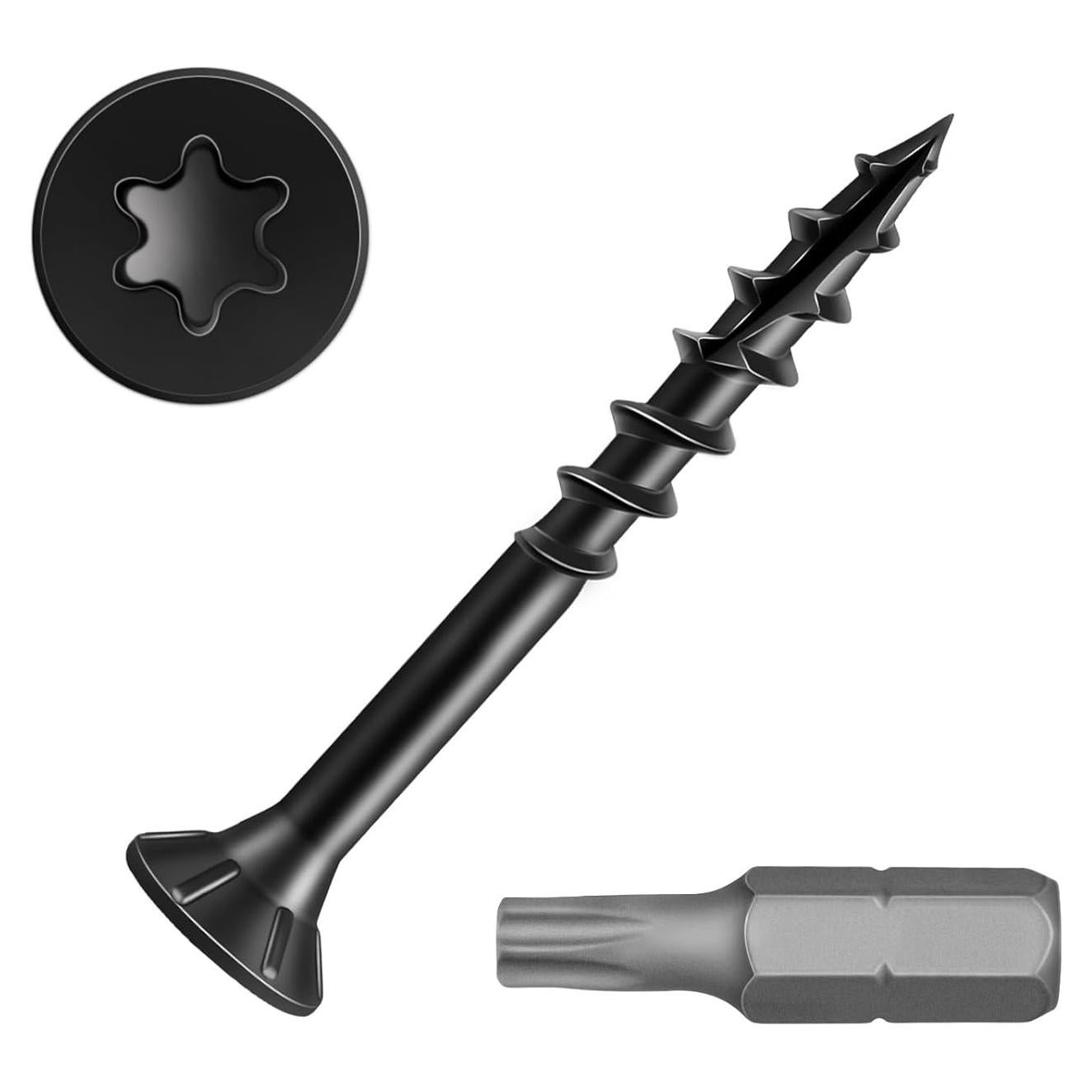 Tornillos de Madera MewuDecor #8 x 32mm para Deck 100 PCS