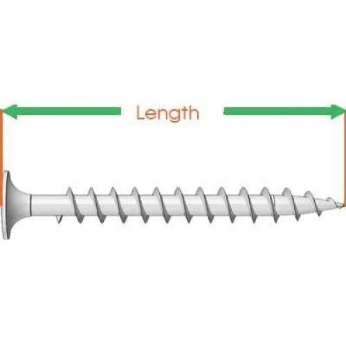 Tornillos de Cubierta Newport Fasteners Acero Inoxidable 316 #12 x 7.62 cm (25 Pzas)