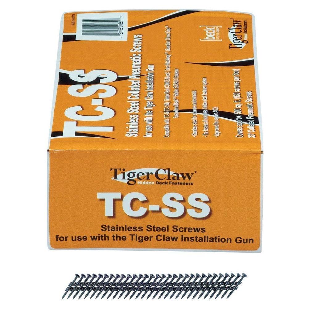 Tornillos Pneumáticos de Acero Inoxidable Tiger Claw 930 pk