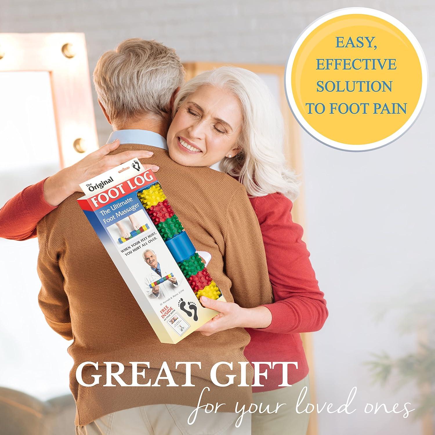 Masajista de pies Foot Log para alivio de dolor y estrés