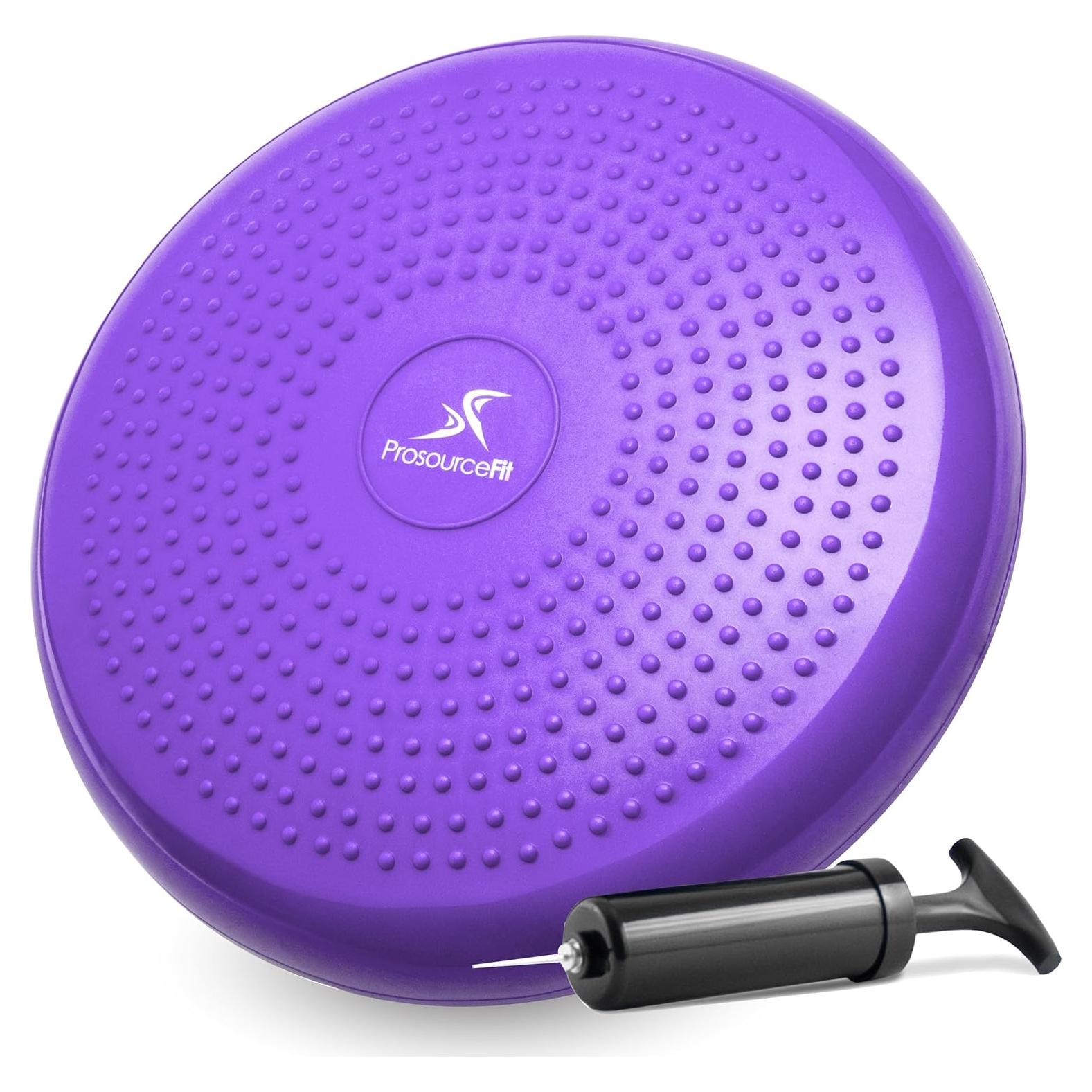 Disco de Equilibrio ProsourceFit 35.56 cm con Bomba - Púrpura