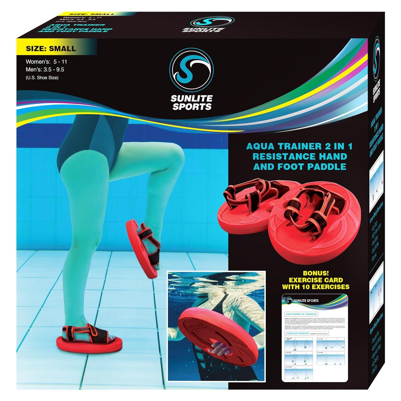 Entrenador Acuático Sunlite Sports 2-en-1 Palas Resistencia