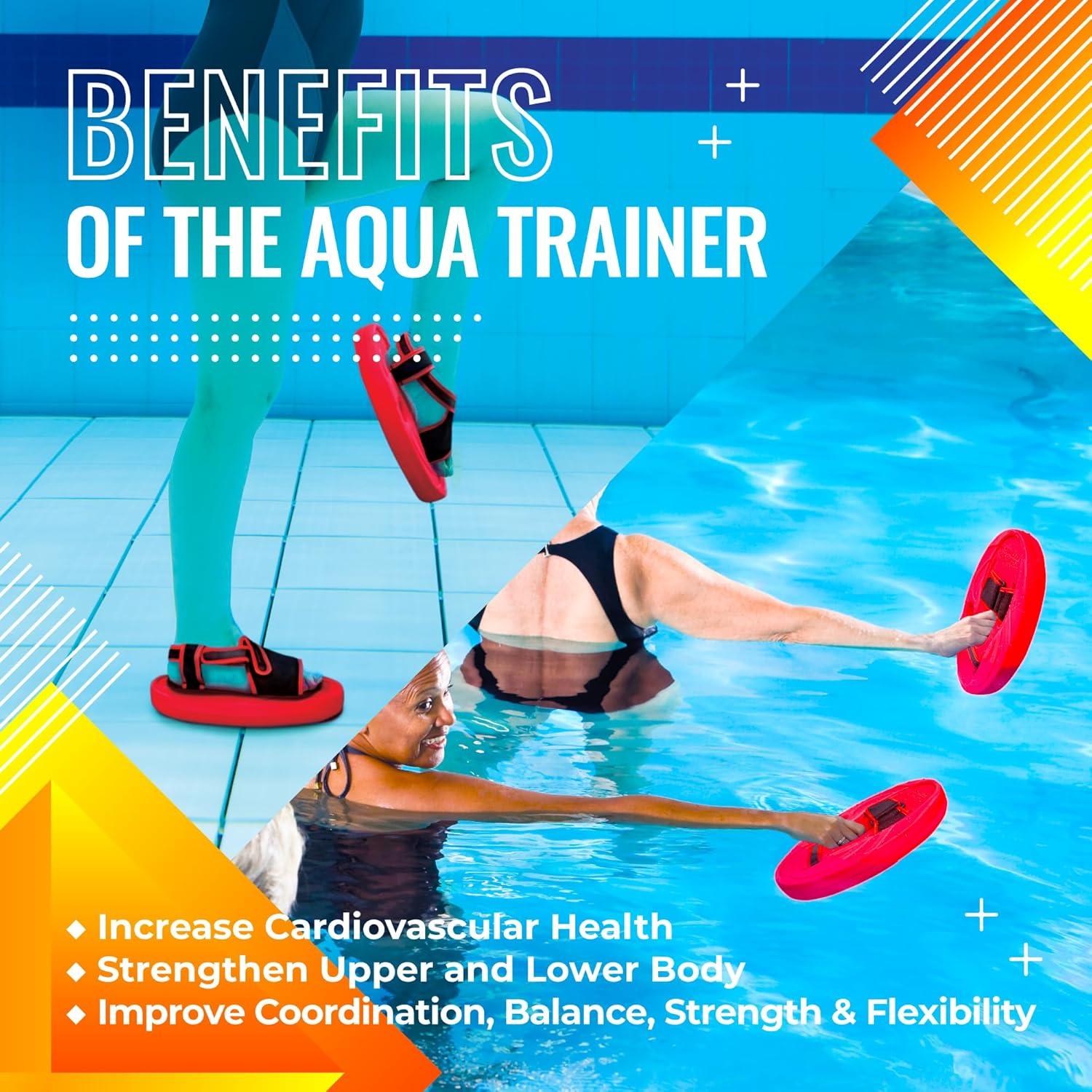 Entrenador Acuático Sunlite Sports 2-en-1 Palas Resistencia