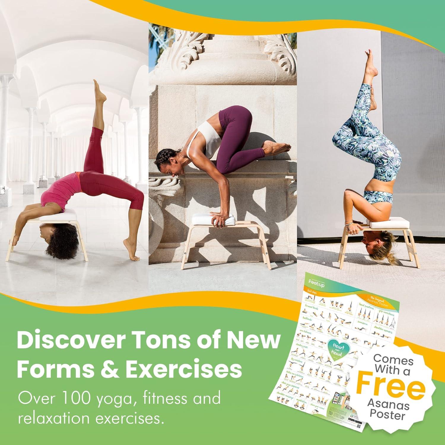 Banco de Inversión FeetUp para Yoga - Entrenador Vegano 60x40cm