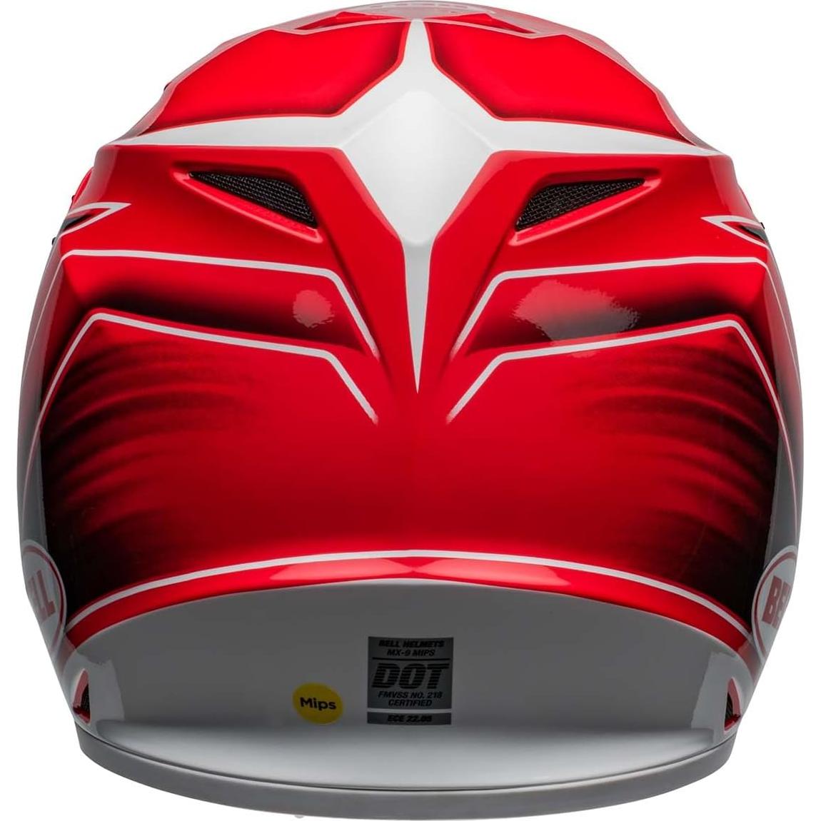 Casco de Motocross BELL MX-9 MIPS Rojo Brillante Pequeño