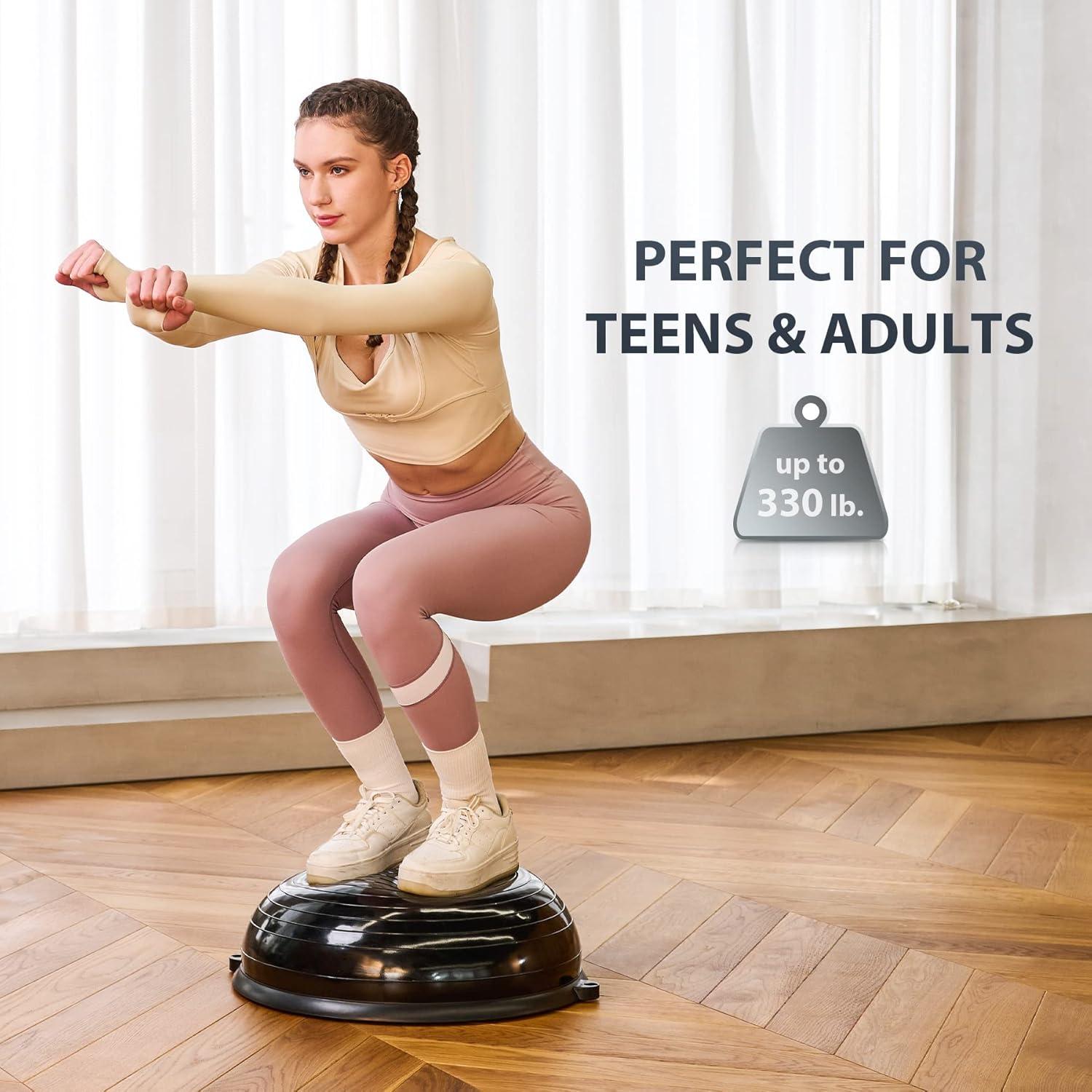 Bola de Equilibrio ZELUS 58 cm con Bandas de Resistencia y Bomba