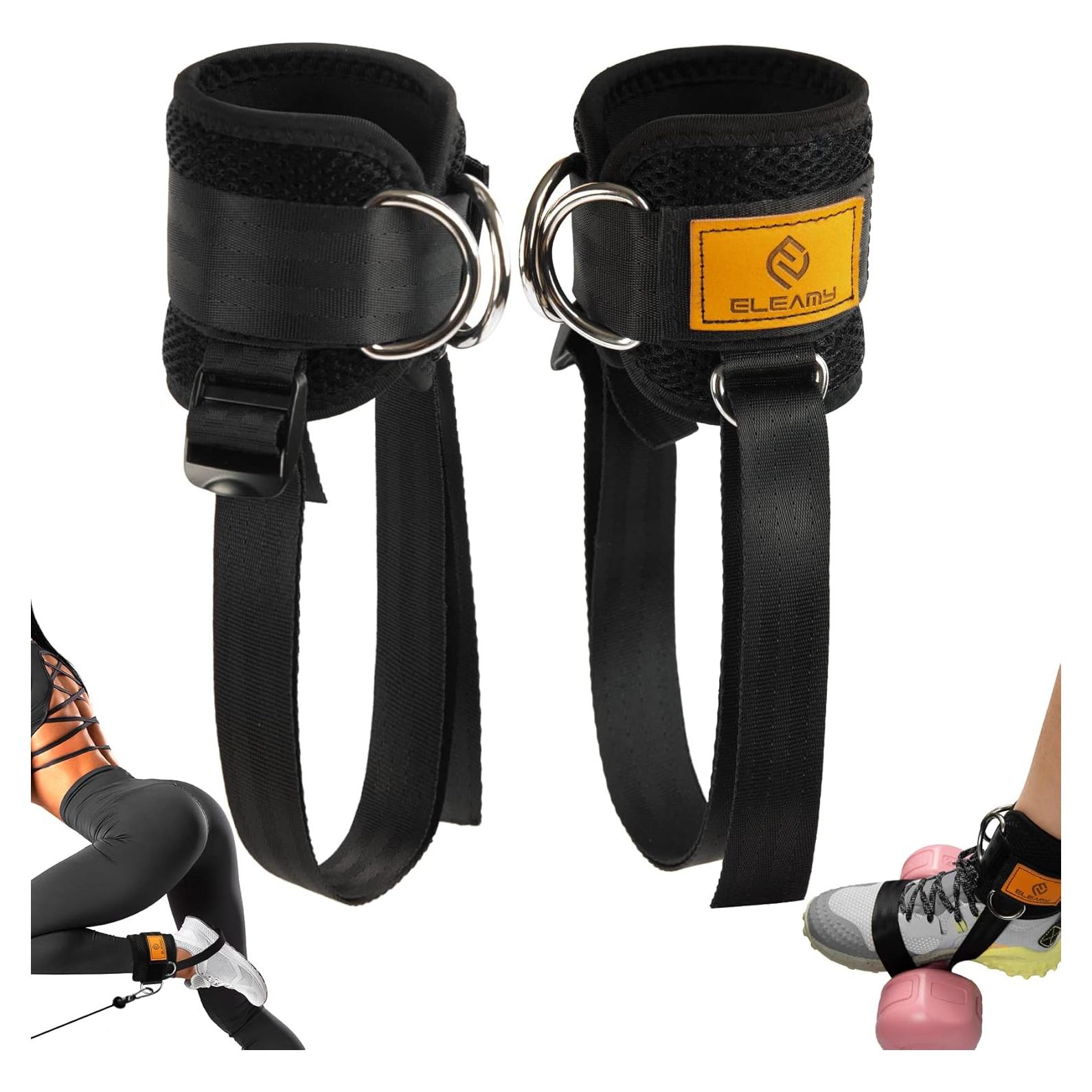 Correas de Tobillo ELEAMY para Pesas y Máquinas de Cable