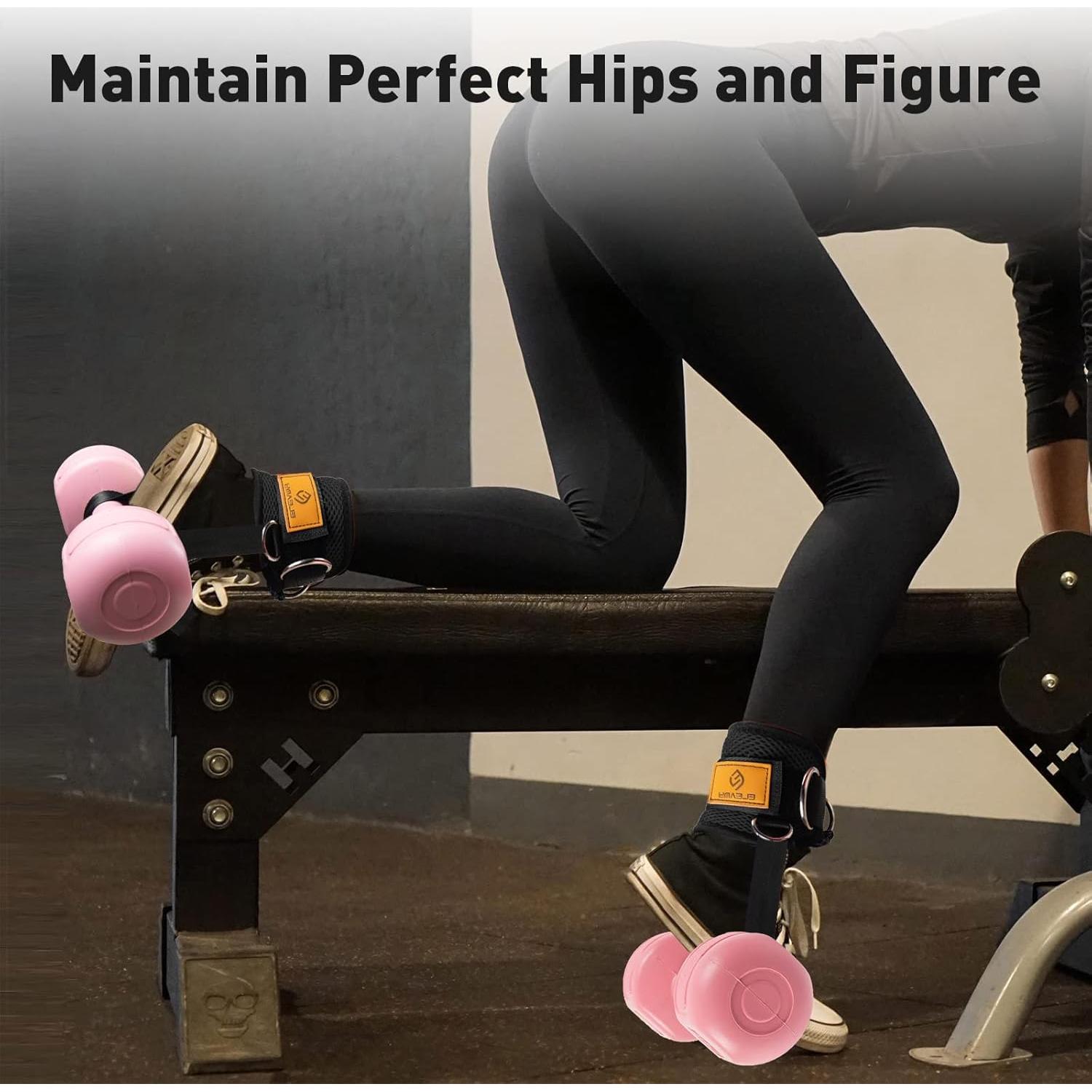 Correas de Tobillo ELEAMY para Pesas y Máquinas de Cable