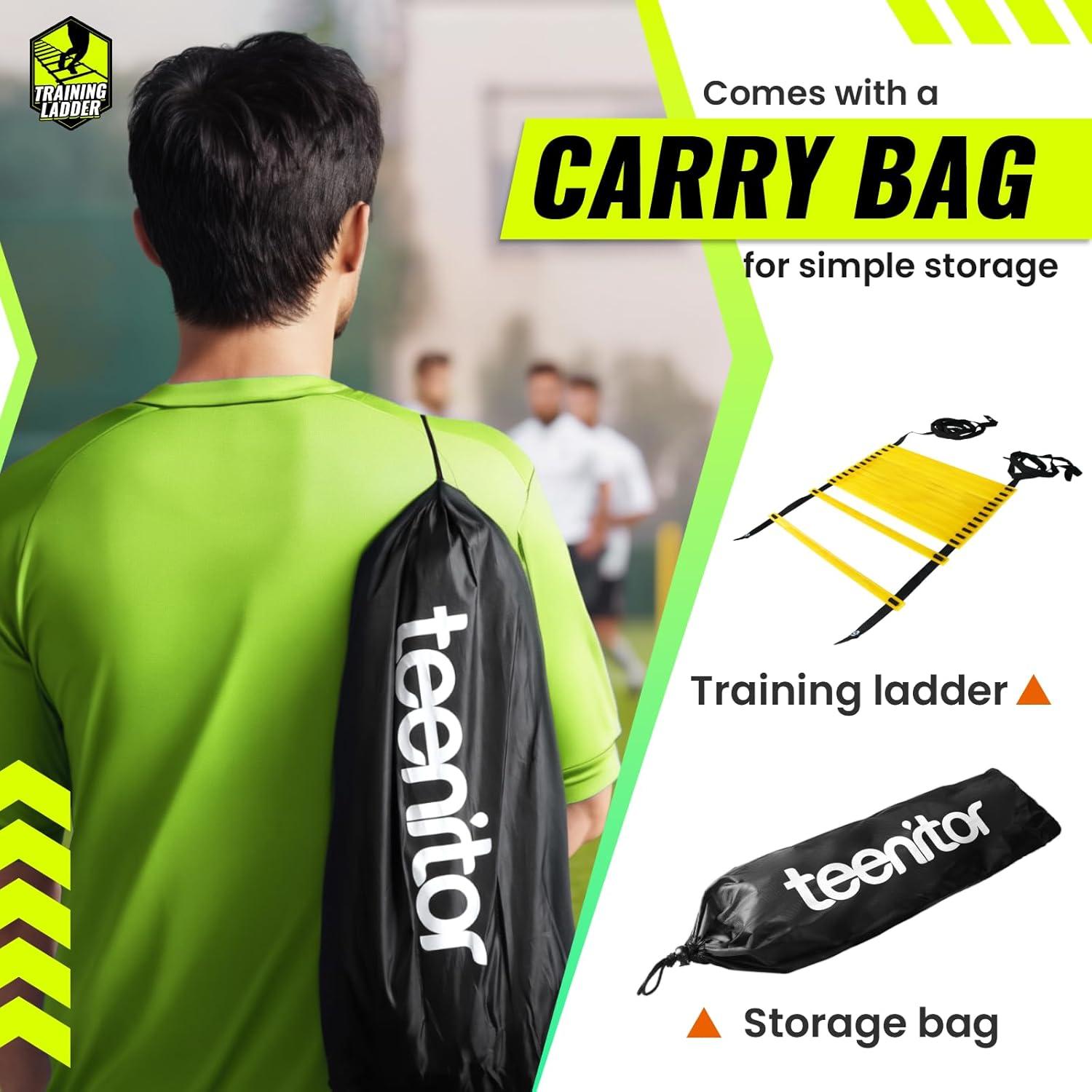 Escalera de Agilidad Teenitor 7m Entrenamiento Velocidad Fitness