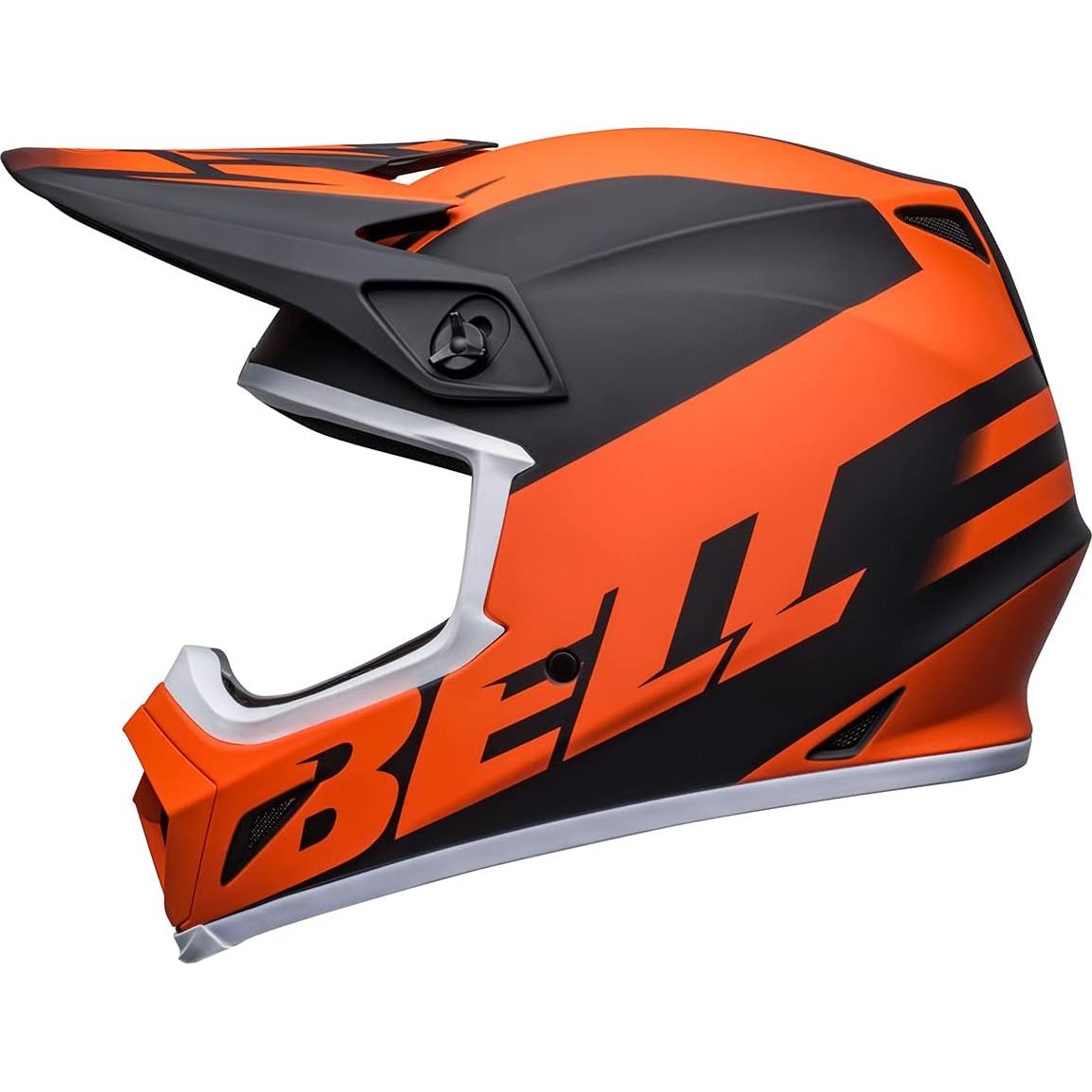 Casco de Motocross BELL MX-9 MIPS Grande Negro Naranja