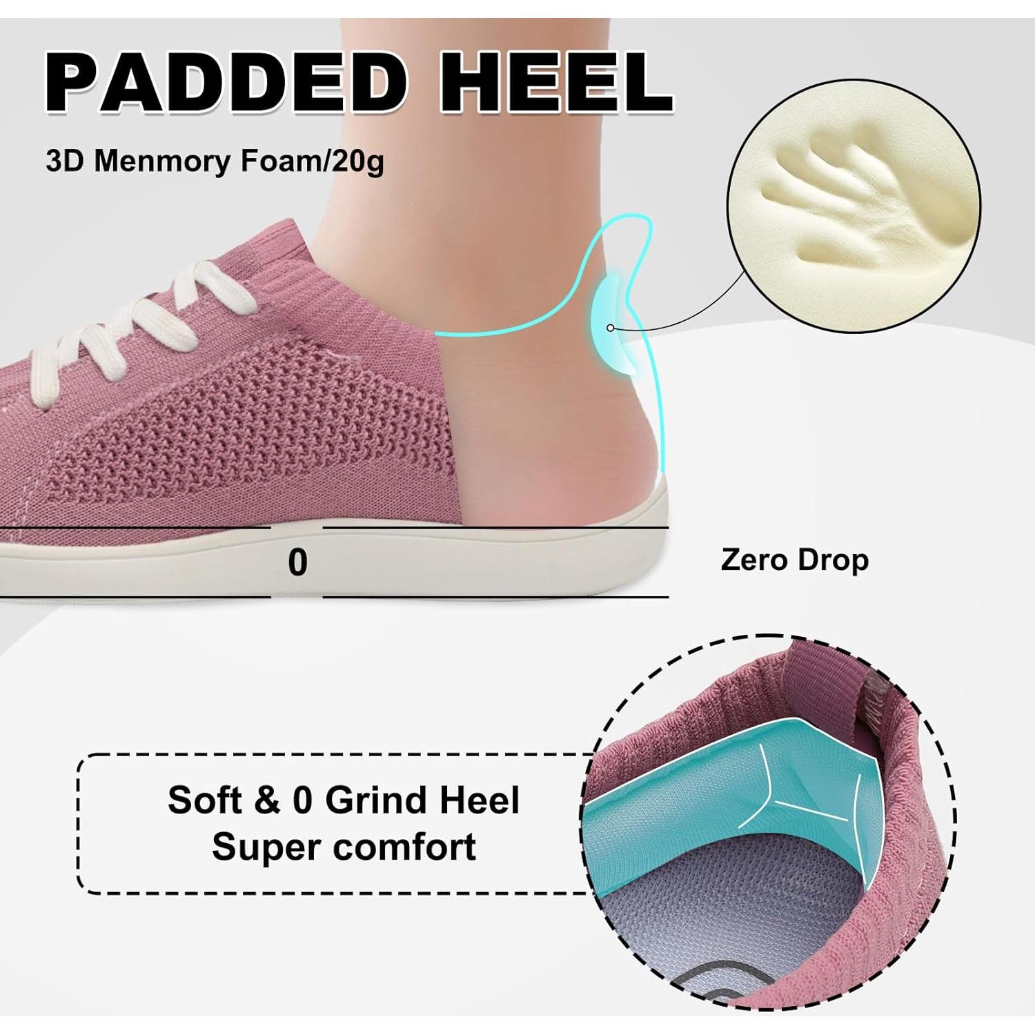 Zapatos Minimalistas JOINFREE Mujer 7 Ancho Púrpura Transpirables