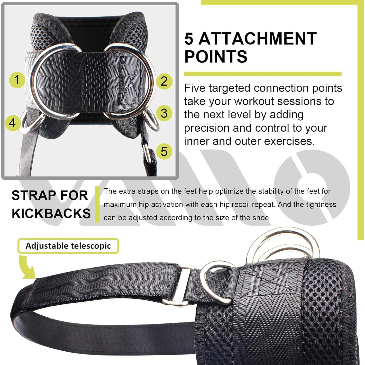 Correas de Tobillo VAIIO Ajustables de Neopreno para Ejercicio