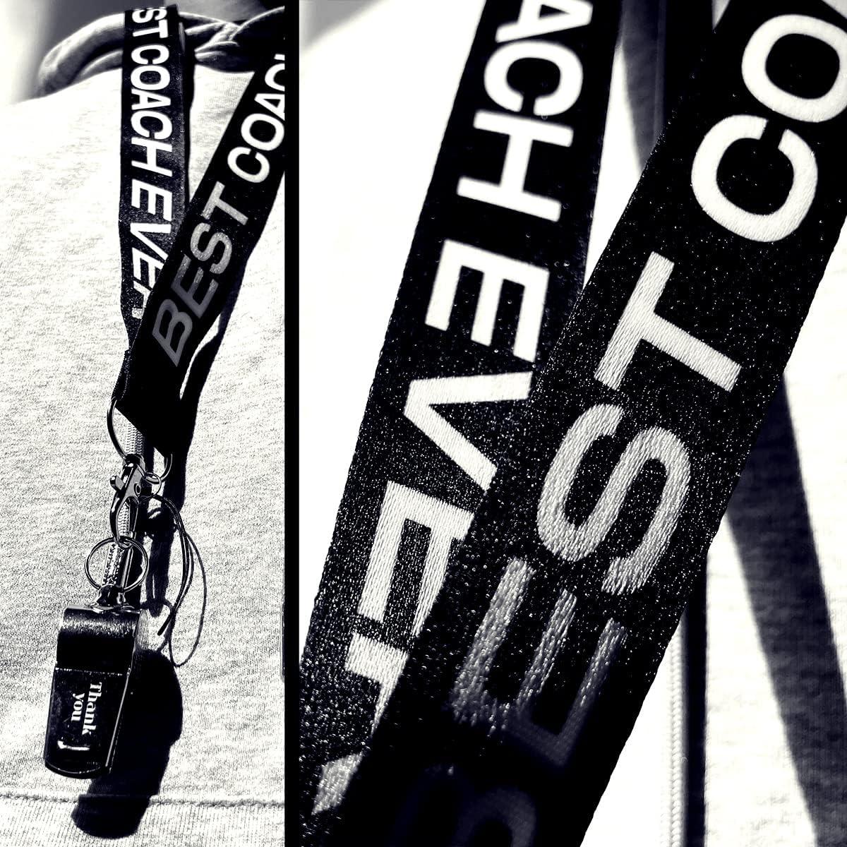 Silbato de Acero Inoxidable QIBAJIU con Cordón - Regalo para Entrenadores