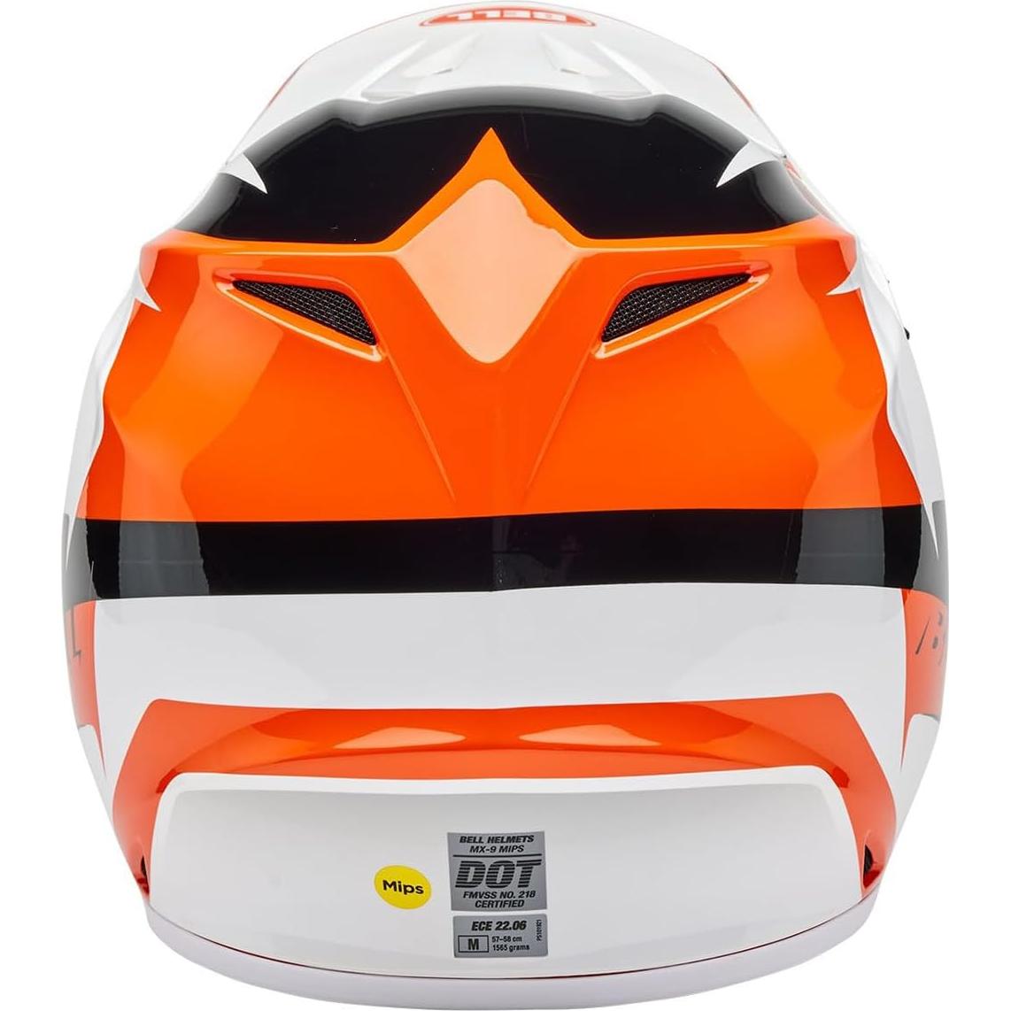 Casco de Motocross BELL MX-9 MIPS Naranja Brillante Mediano