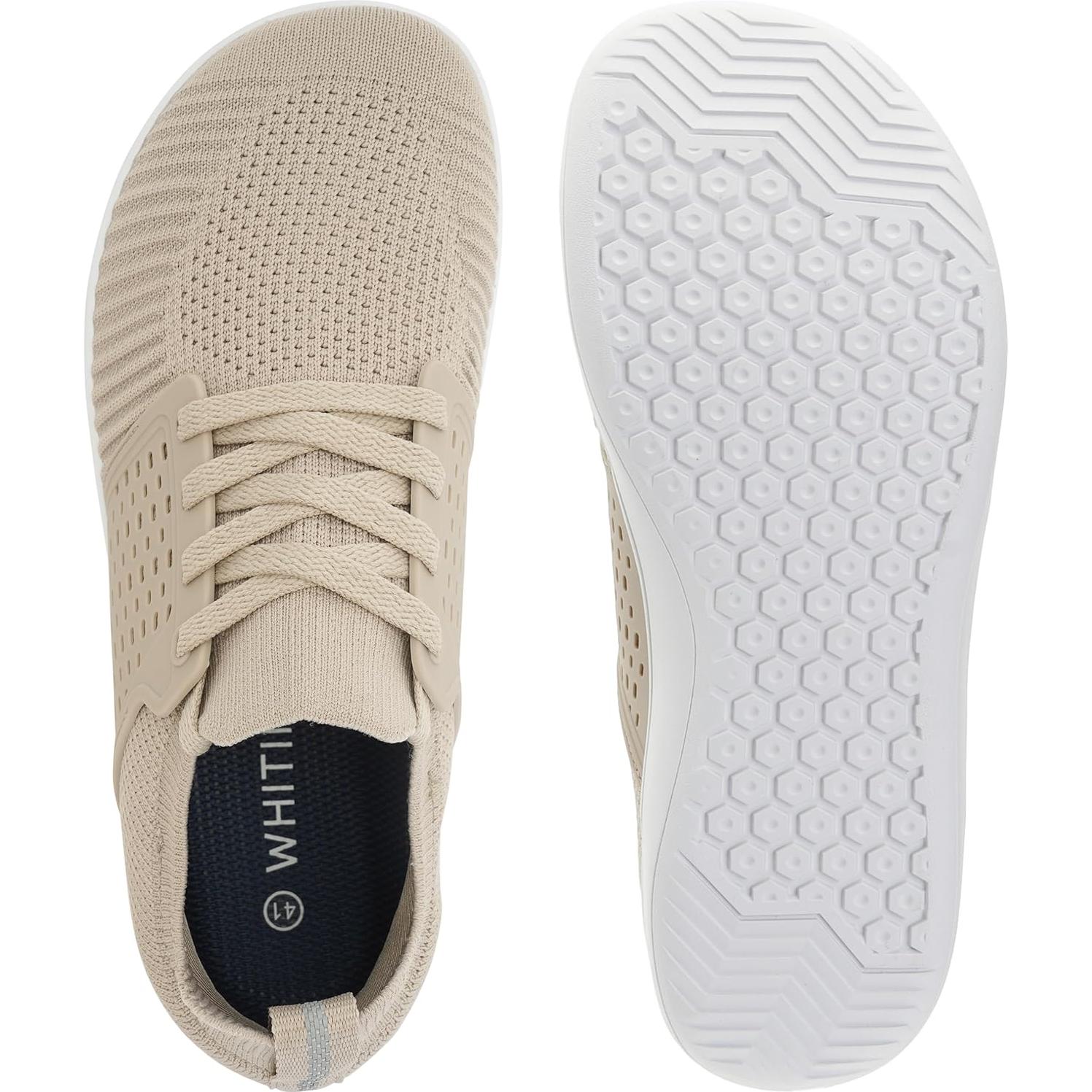 Zapatos Minimalistas WHITIN para Mujeres Anchos 9 Taupe