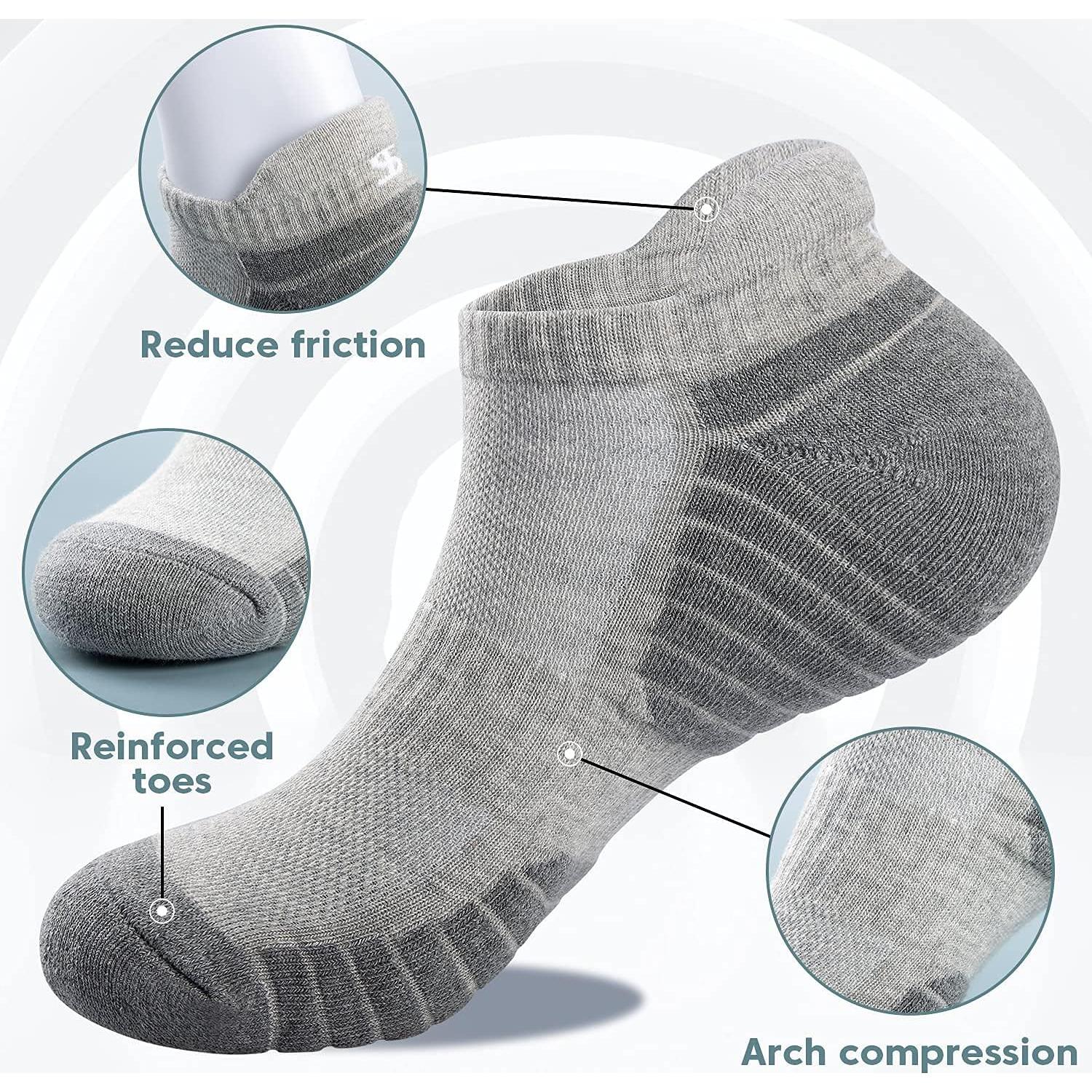 Calcetines Deportivos TANSTC Antideslizantes 6 Pares Unisex