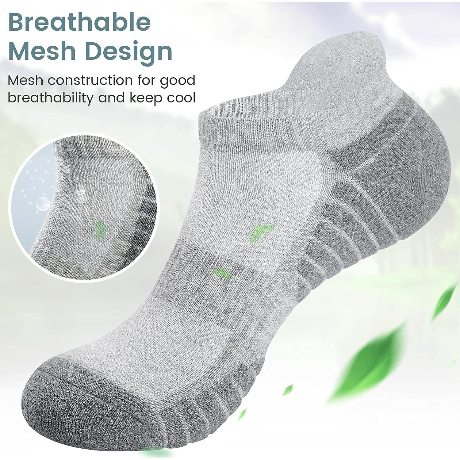 Calcetines Deportivos TANSTC Antideslizantes 6 Pares Unisex