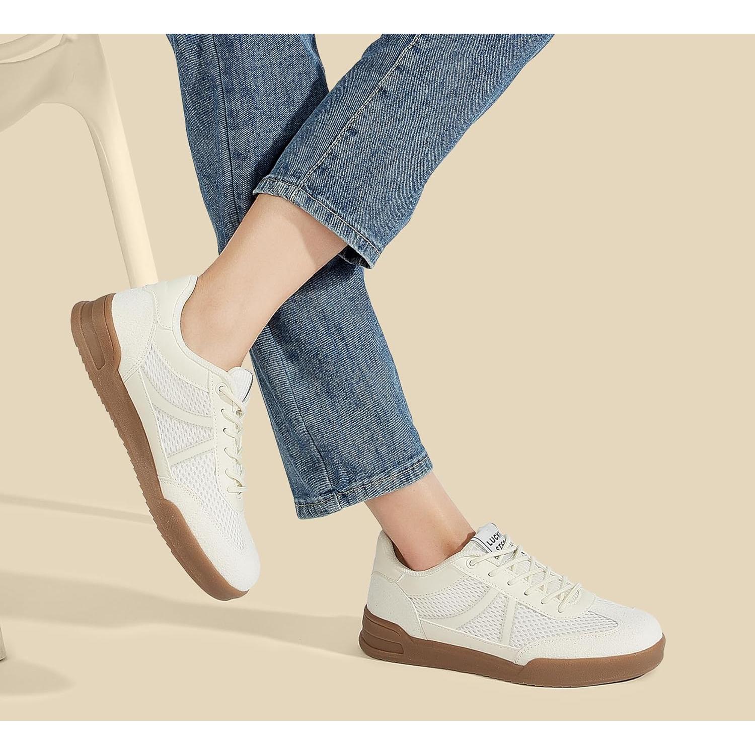 Zapatillas Retro para Mujer Lucky Step Malla Suela Goma 6.5