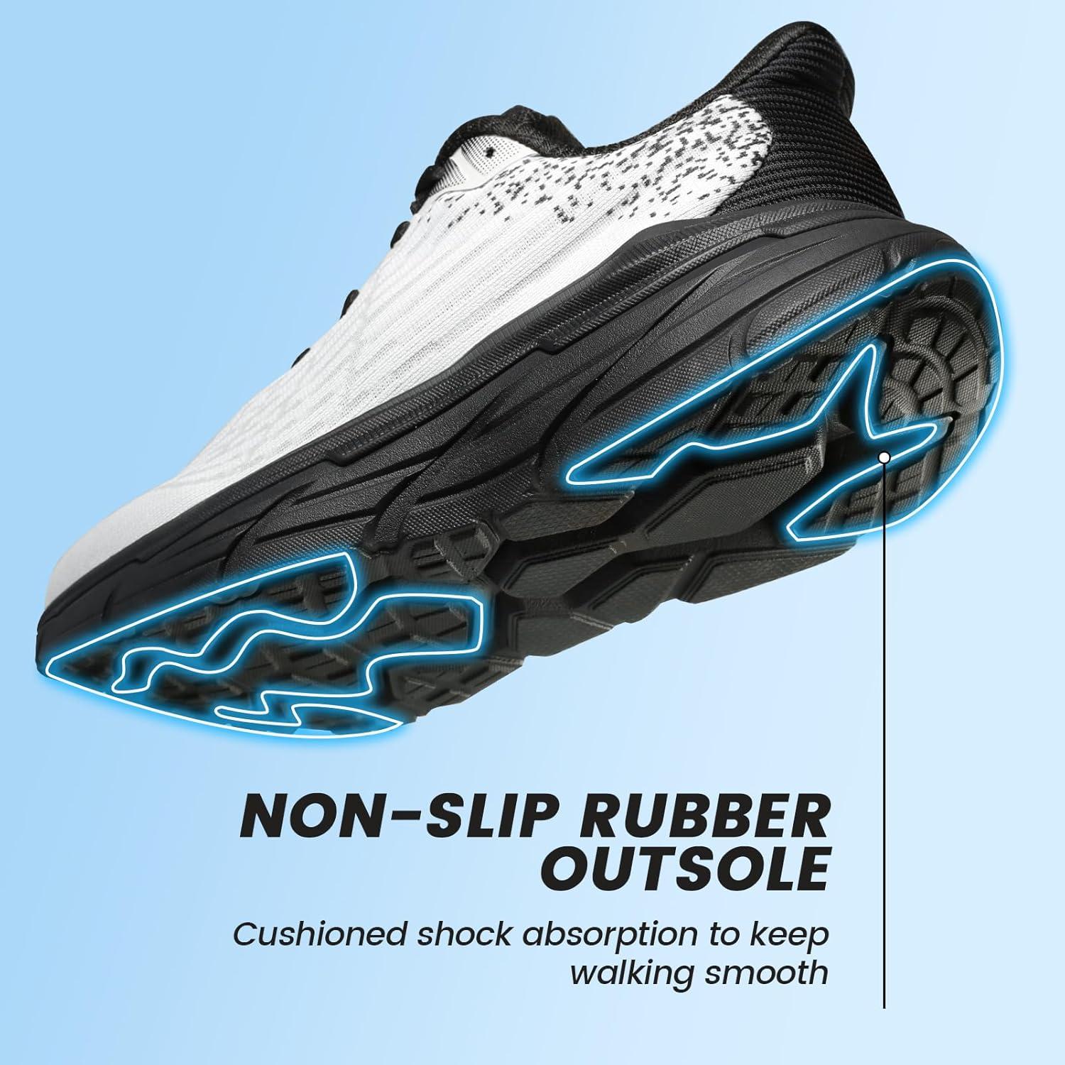 Zapatos de Caminar para Mujeres LBTPK Sin Cordones 8 Gris Oscuro