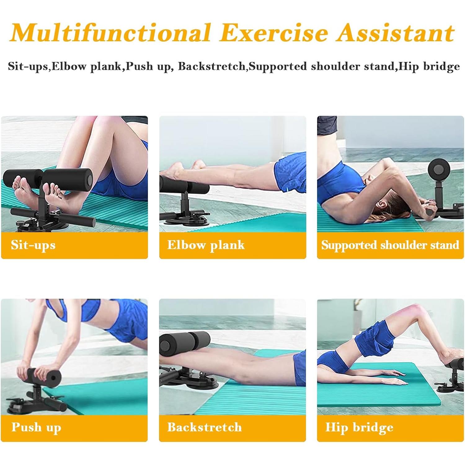 Barra de Abdominales TARFEPA con Ventosas y Soporte Ajustable