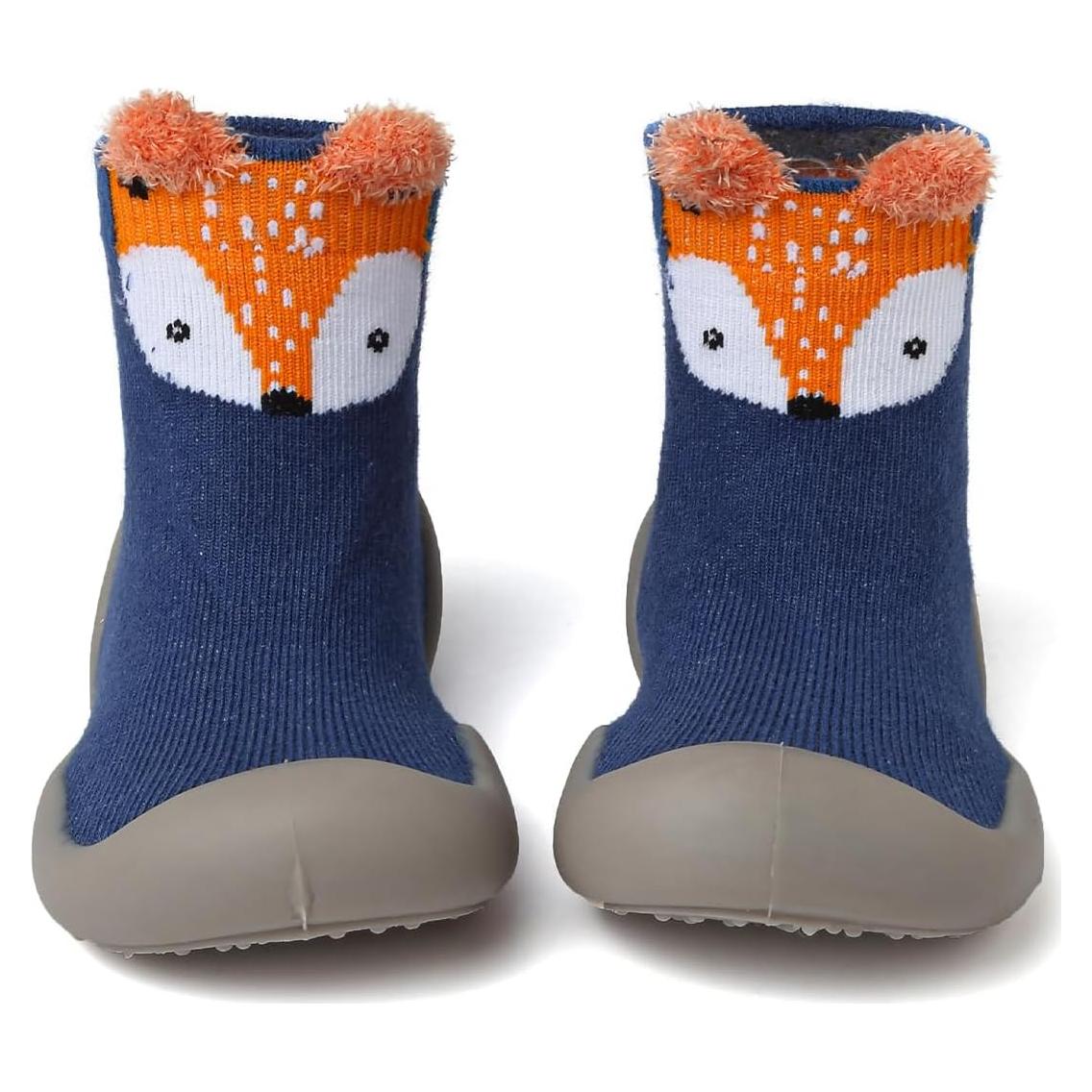 Zapatos de calcetín antideslizantes para bebés Zorro Azul 2-2.5 años