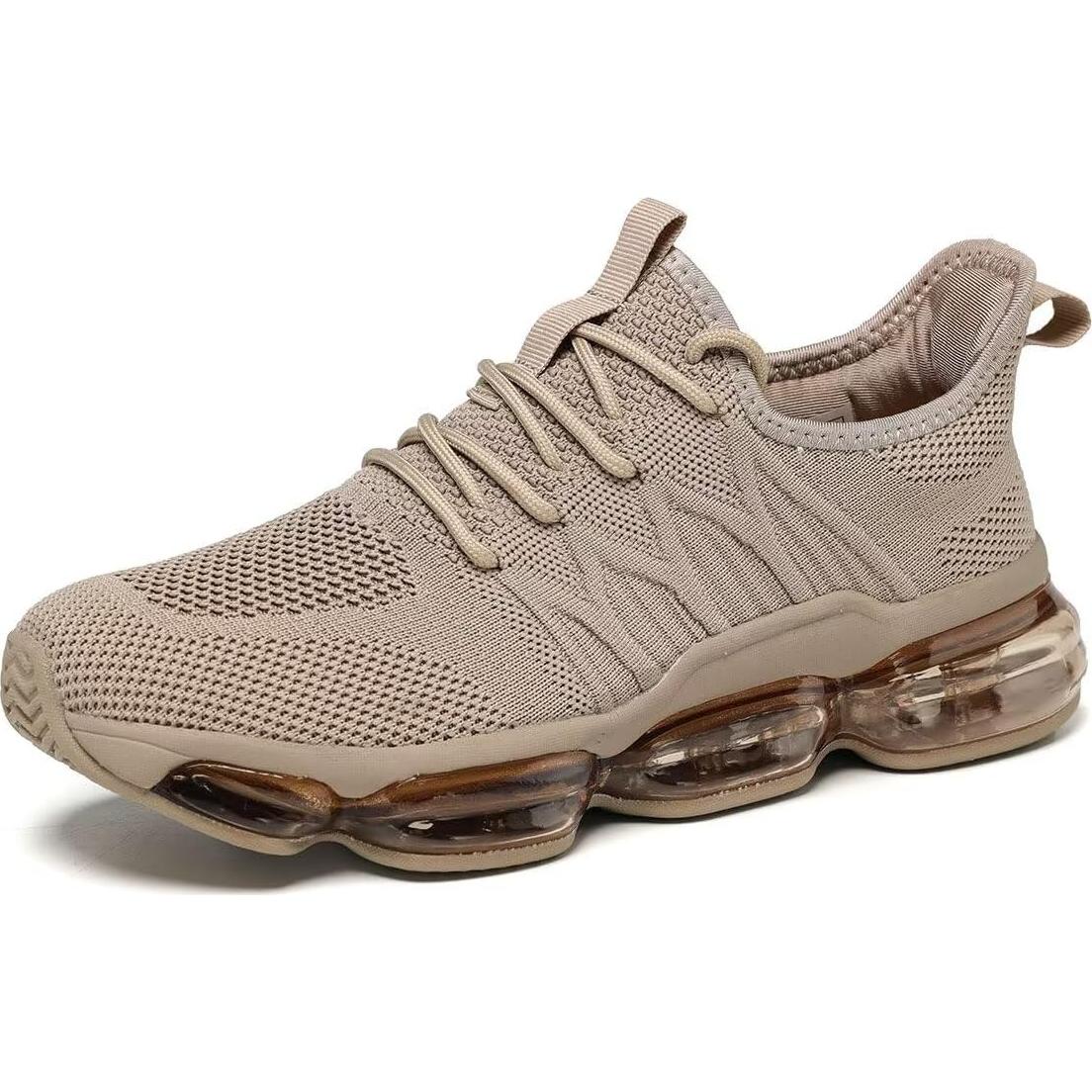 Zapatos de Correr para Hombre Amortiguación Aire Caqui T.13