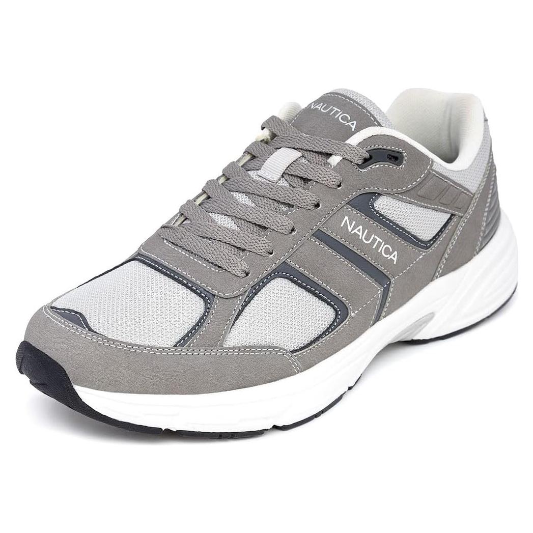 Zapatillas Deportivas Nautica para Hombre 8.5 Gris Amortiguadas