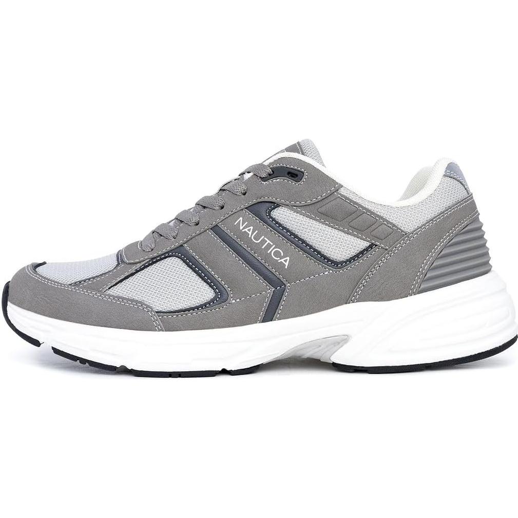 Zapatillas Deportivas Nautica para Hombre 8.5 Gris Amortiguadas