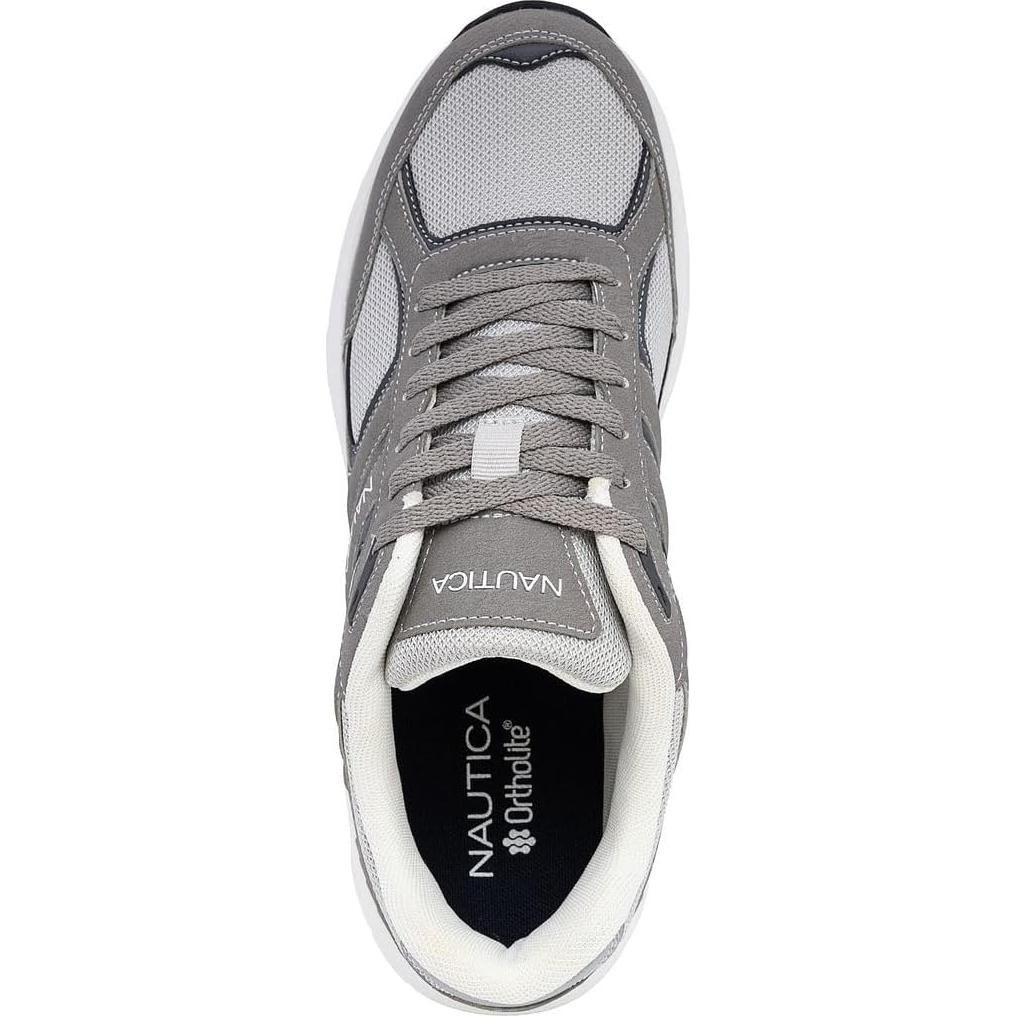 Zapatillas Deportivas Nautica para Hombre 8.5 Gris Amortiguadas