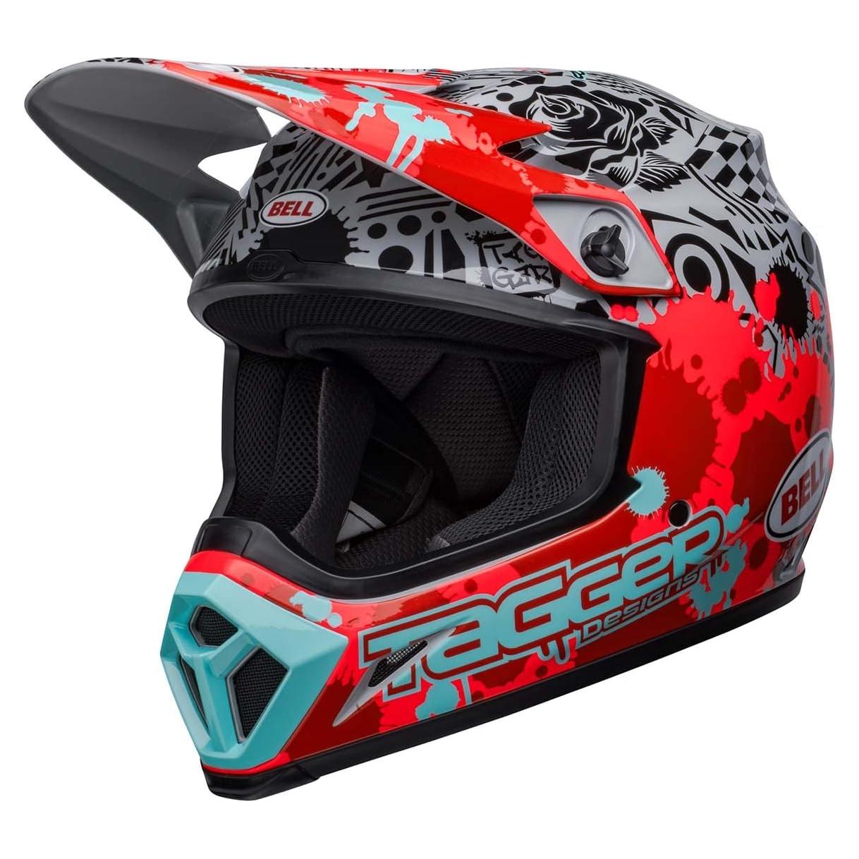 Casco de Motocross BELL MX-9 MIPS Rojo Brillante Grande