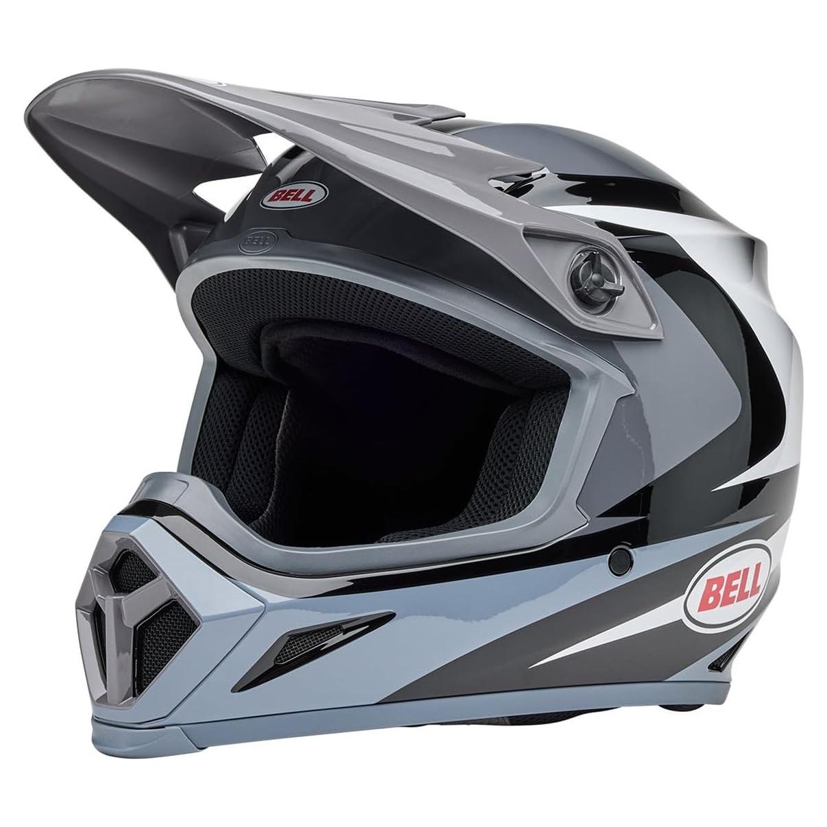 Casco de Motocross BELL MX-9 MIPS Negro/Blanco X-Large