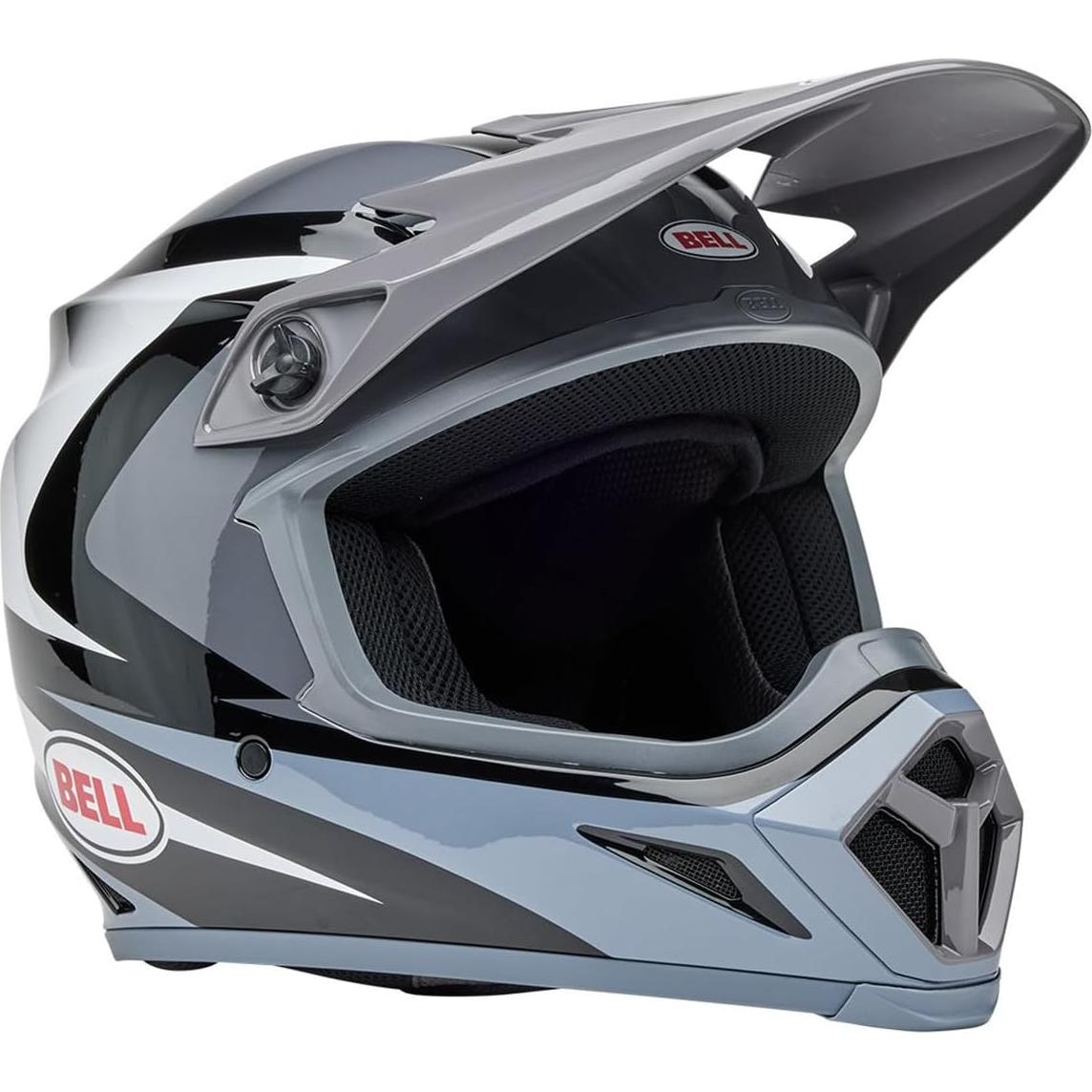 Casco de Motocross BELL MX-9 MIPS Negro/Blanco X-Large
