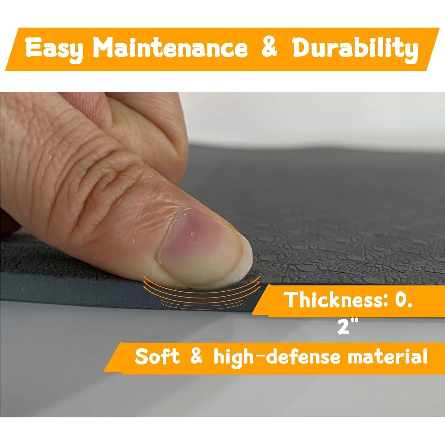 Alfombrilla Antideslizante GUMWIG para Máquina Elíptica 45.72x44.45cm