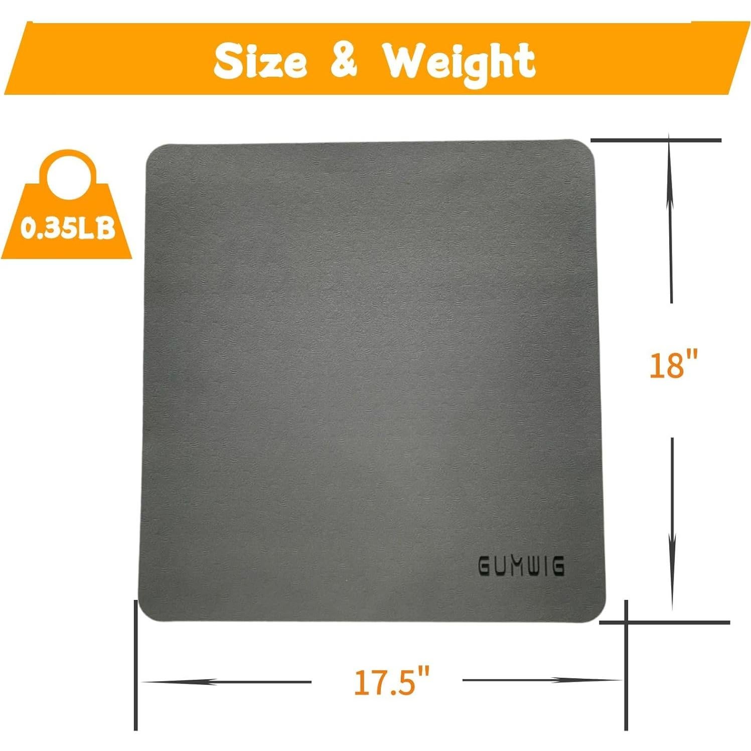 Alfombrilla Antideslizante GUMWIG para Máquina Elíptica 45.72x44.45cm