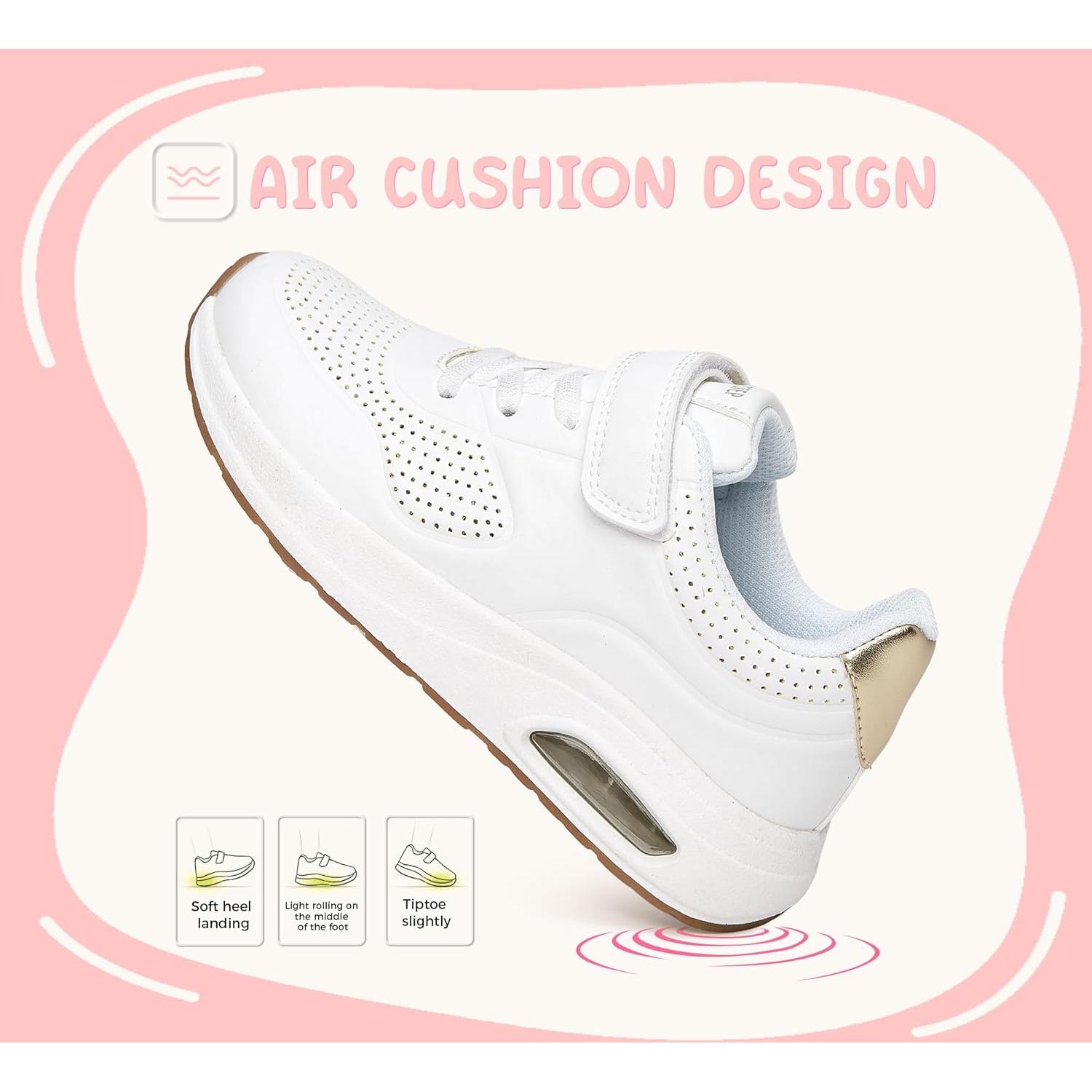 Zapatillas de Correr Lucky Step para Niños 10 Pequeño Blancas