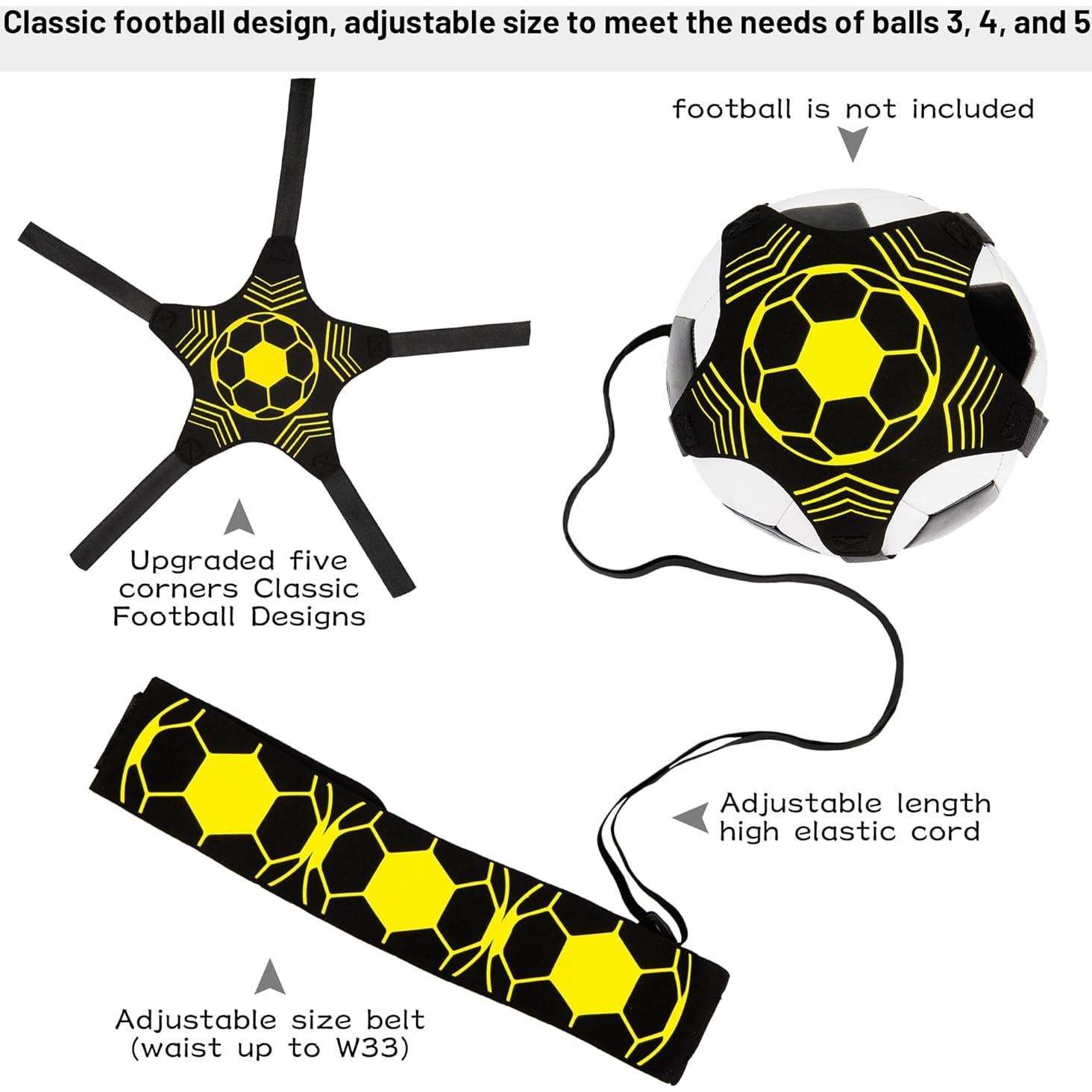 Red de Entrenamiento de Fútbol HASSLICKIT 2PCS Ajustable