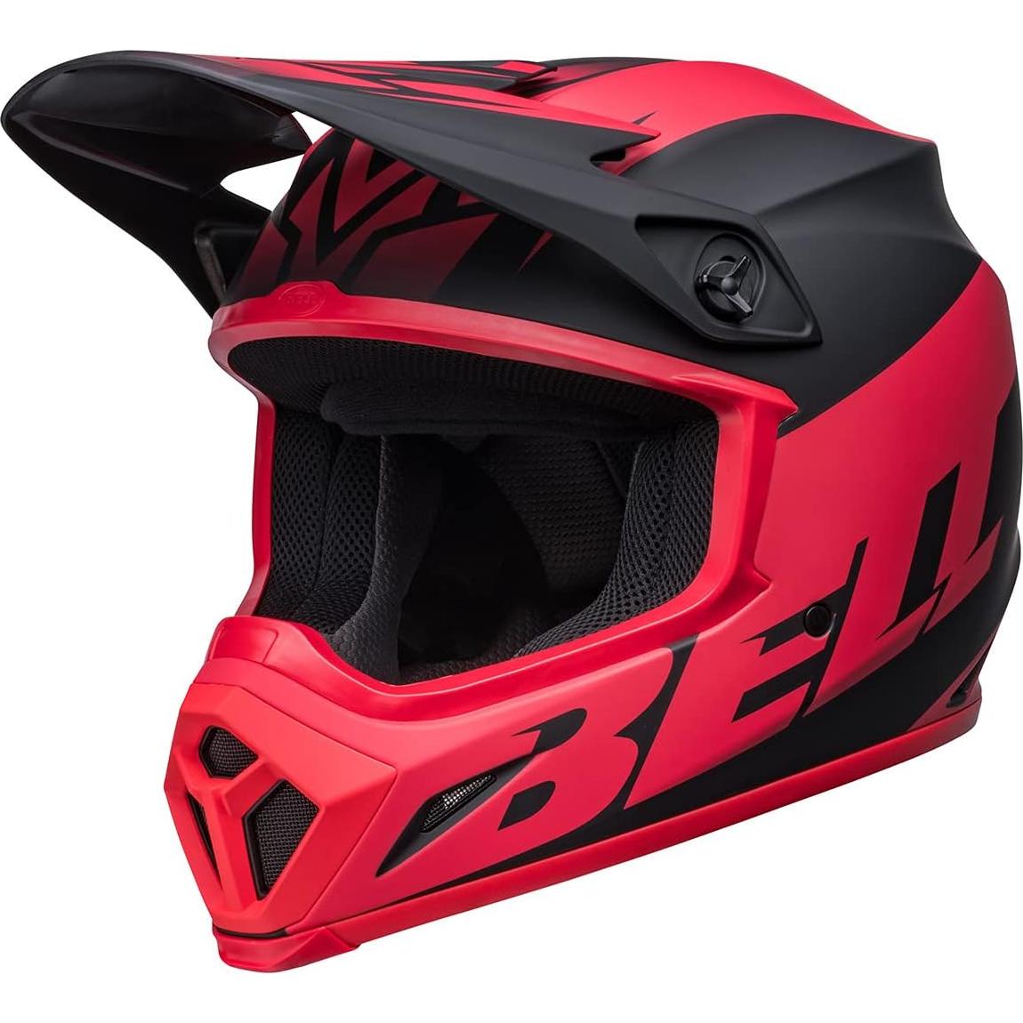Casco de Motocross BELL MX-9 MIPS Negro/Rojo 2.22 kg