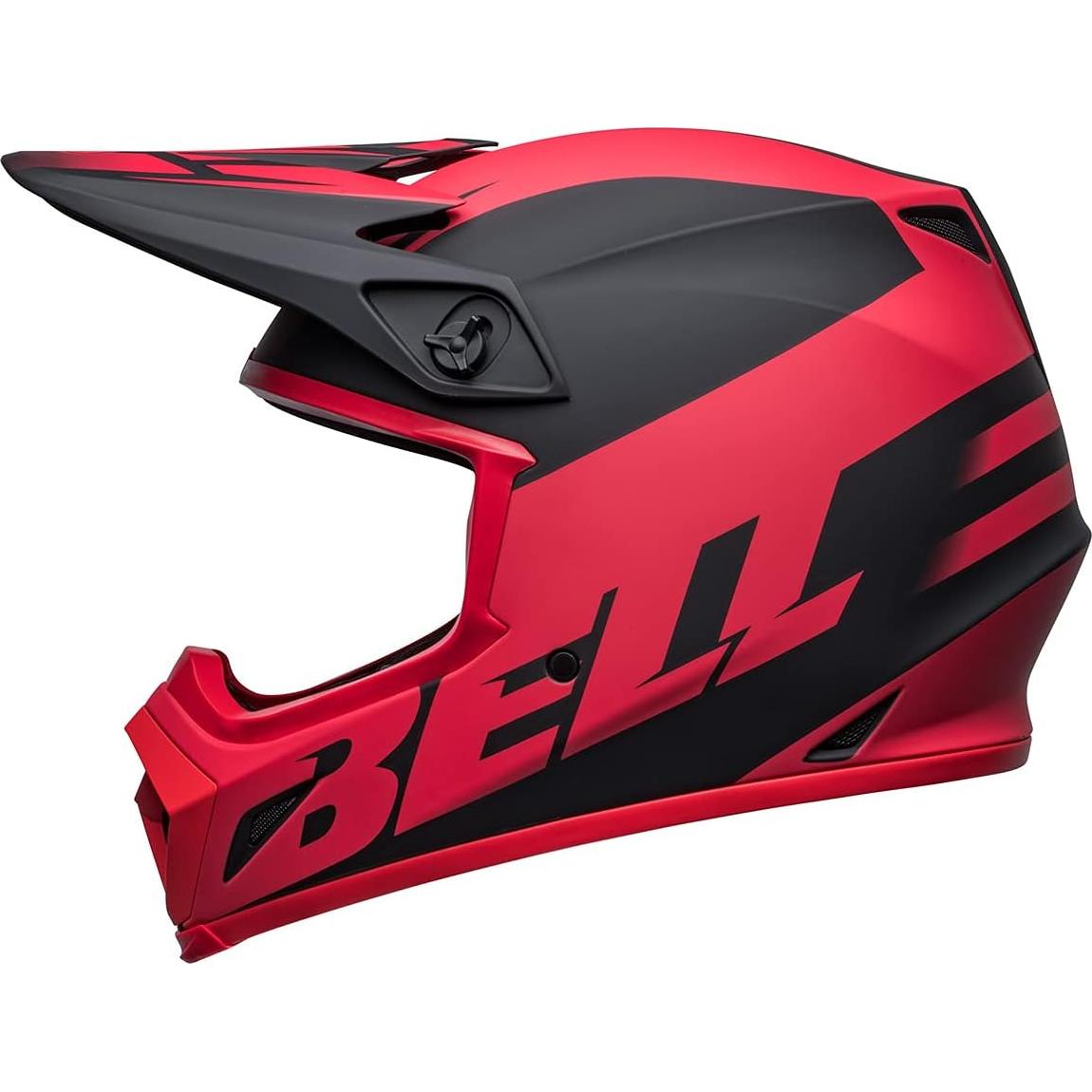Casco de Motocross BELL MX-9 MIPS Negro/Rojo 2.22 kg
