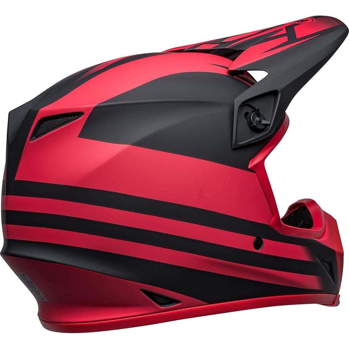 Casco de Motocross BELL MX-9 MIPS Negro/Rojo 2.22 kg